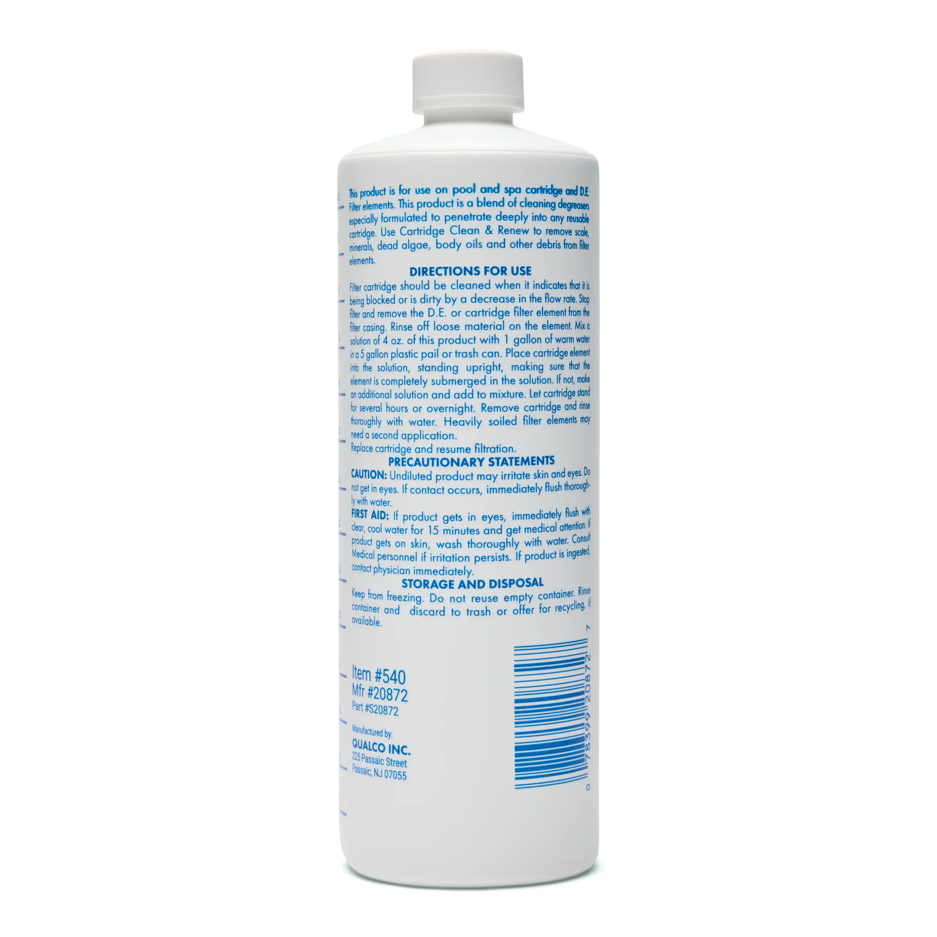 1 Quart Of WATER TRENDS Cartridge Clean & Renew - Image 3