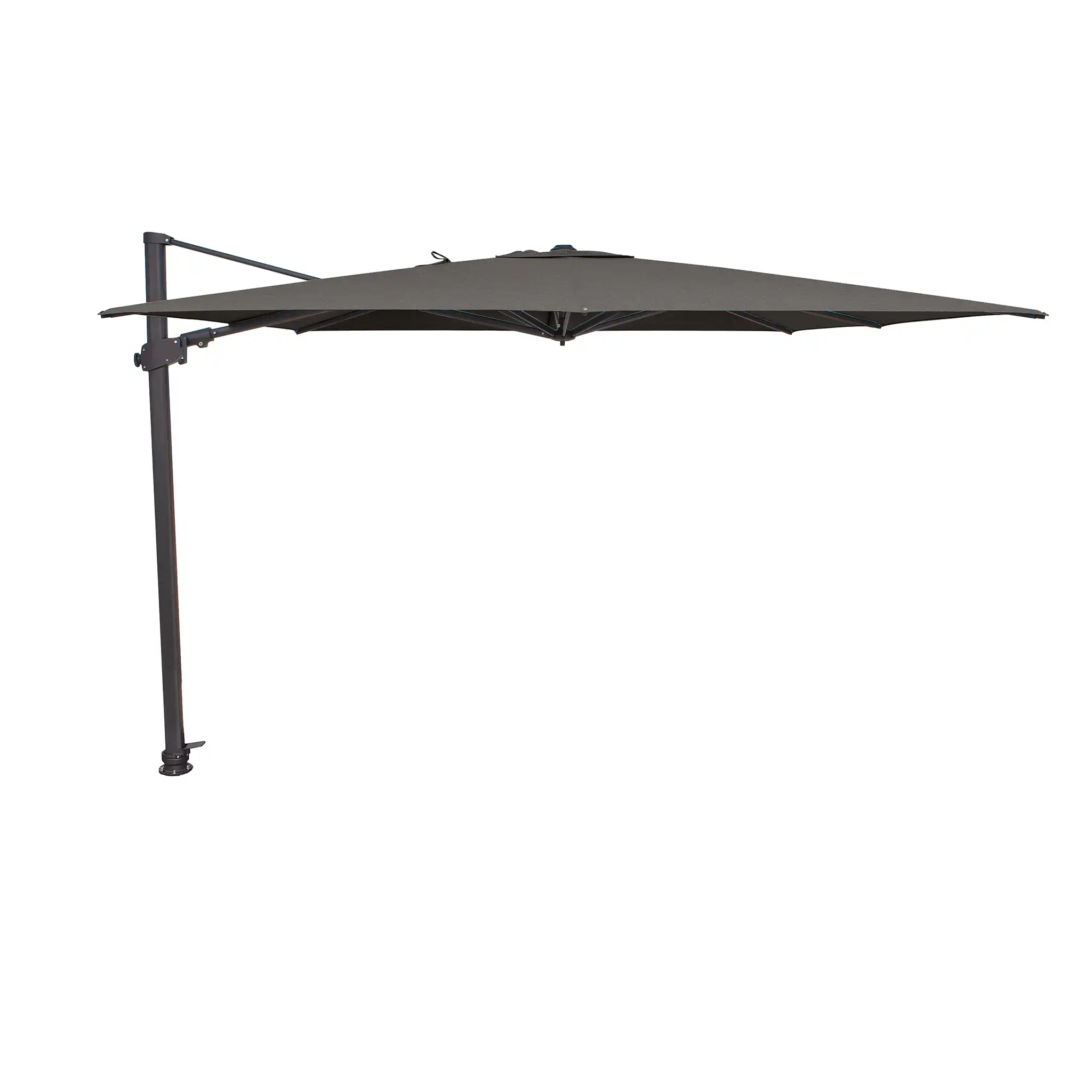10' Classic Square AKZ Tilting Cantilever Umbrella - Charcoal - Image 4