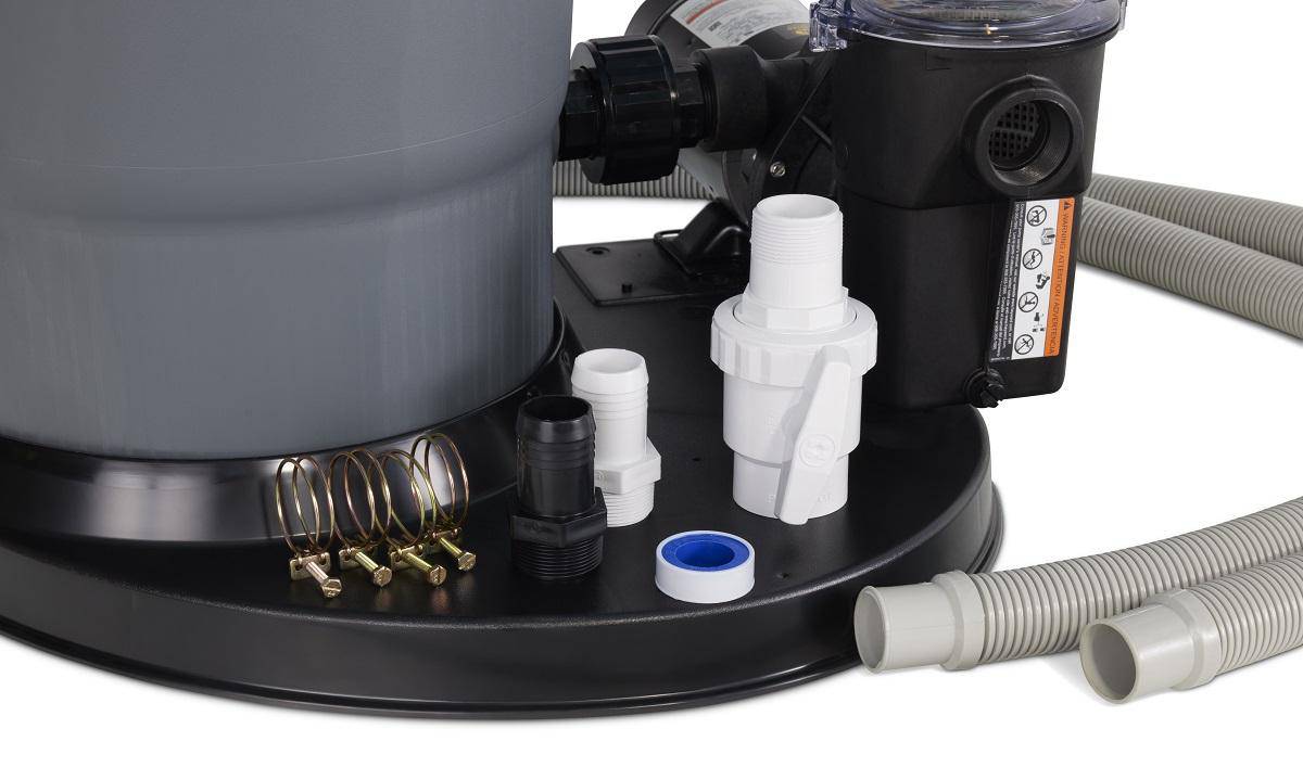 110 Swimpro 2HP Element System W/ Twist Lock Motor, Tank, Base, Cartridge, Fittings, & Hoses - Image 3