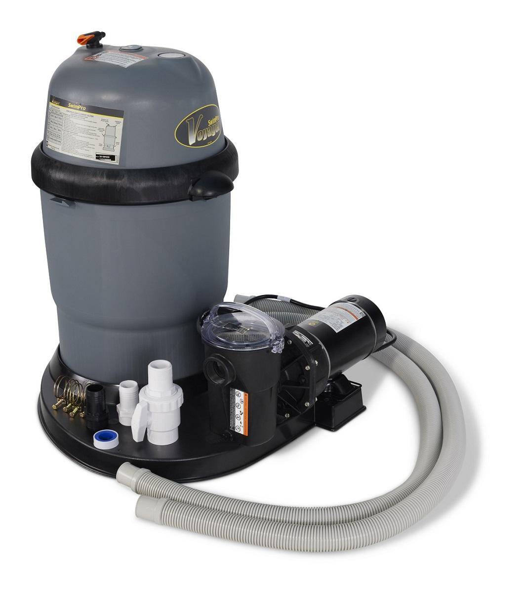 110 Swimpro 2HP Element System W/ Twist Lock Motor, Tank, Base, Cartridge, Fittings, & Hoses - Image 4