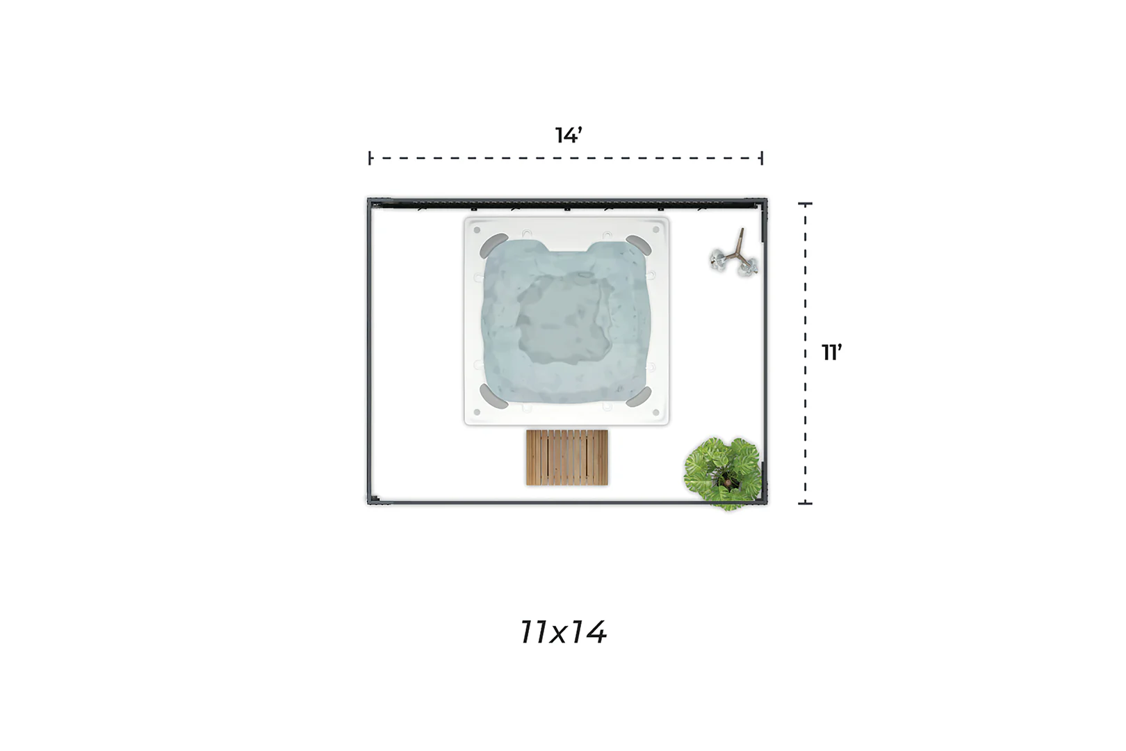 11'x14' Sequoia W/ Privacy Drapes & Screens - Image 12