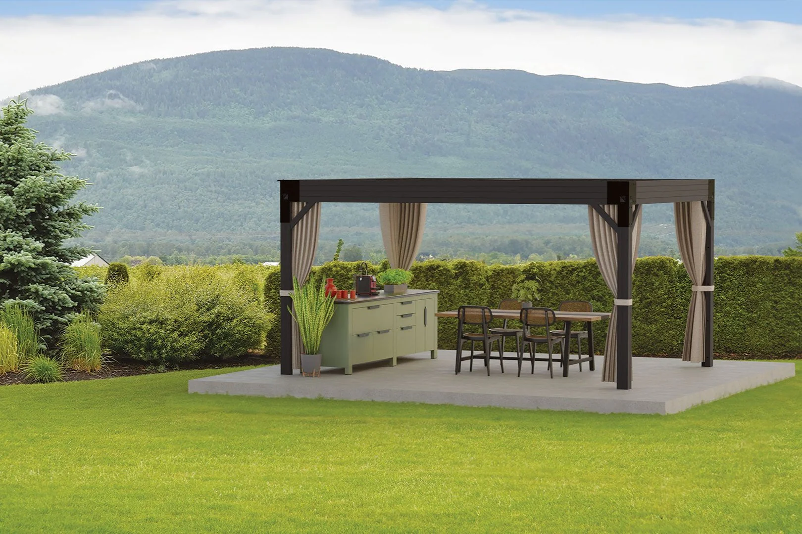11'x14' Tucson Open Air Retractable Pergola - Image 3
