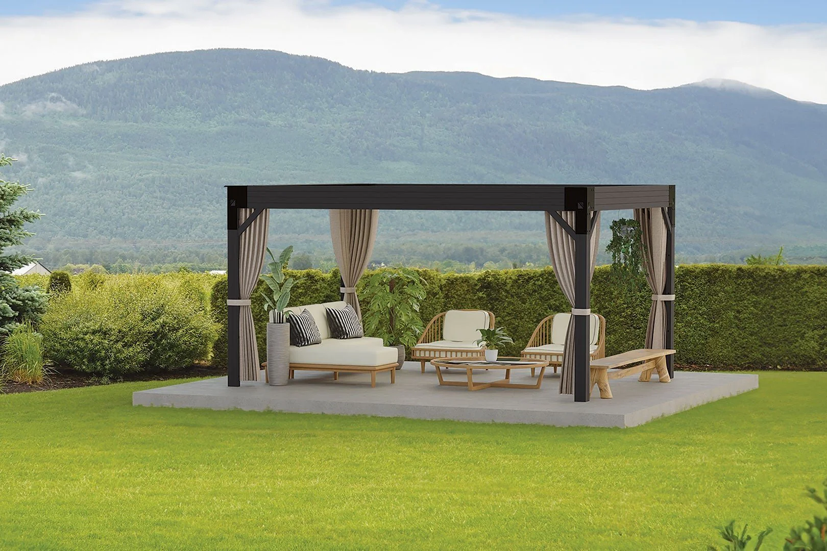11'x14' Tucson Open Air Retractable Pergola - Image 4