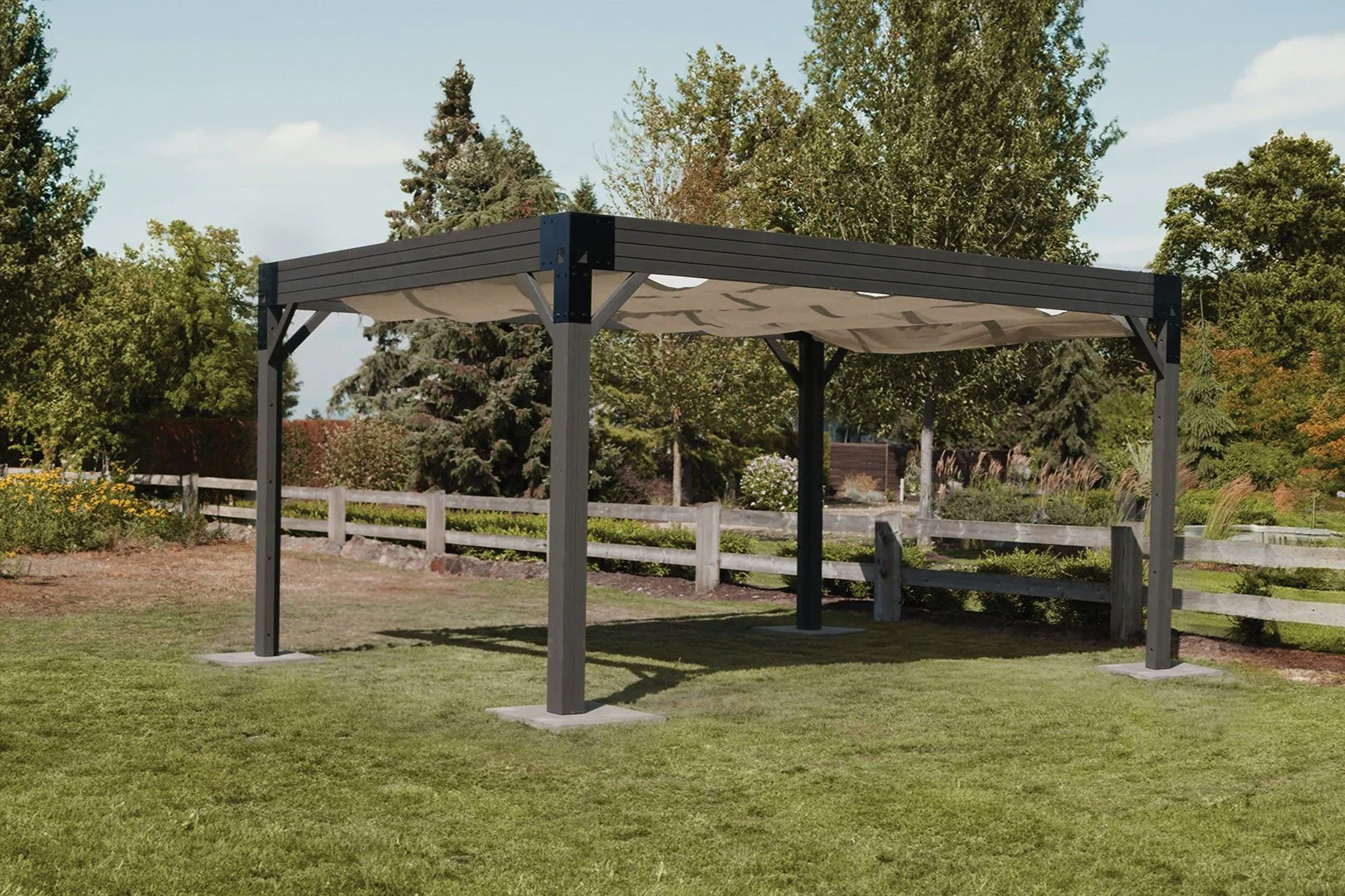 11'x14' Tucson Open Air Retractable Pergola - Image 8