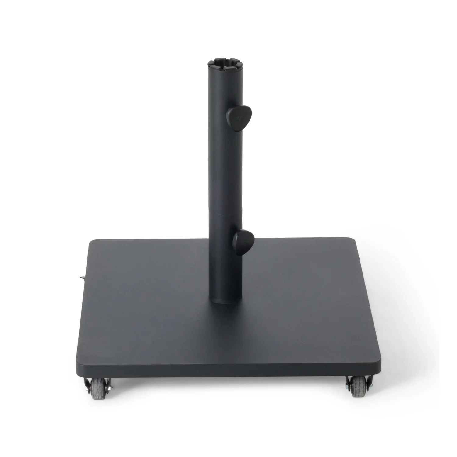 120 lbs. Steel Square Rolling Umbrella Base - Black - Image 2