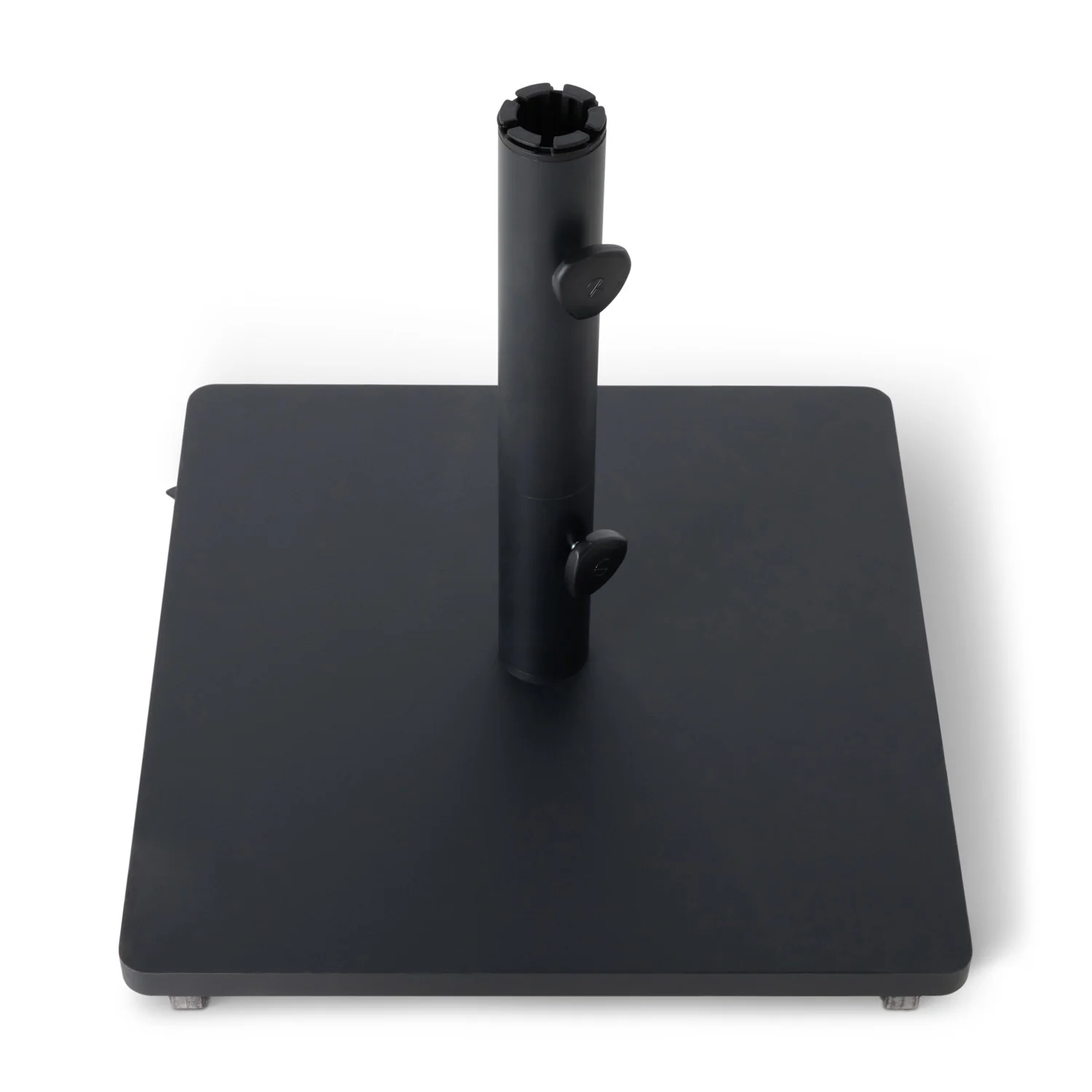 120 lbs. Steel Square Rolling Umbrella Base - Black - Image 3
