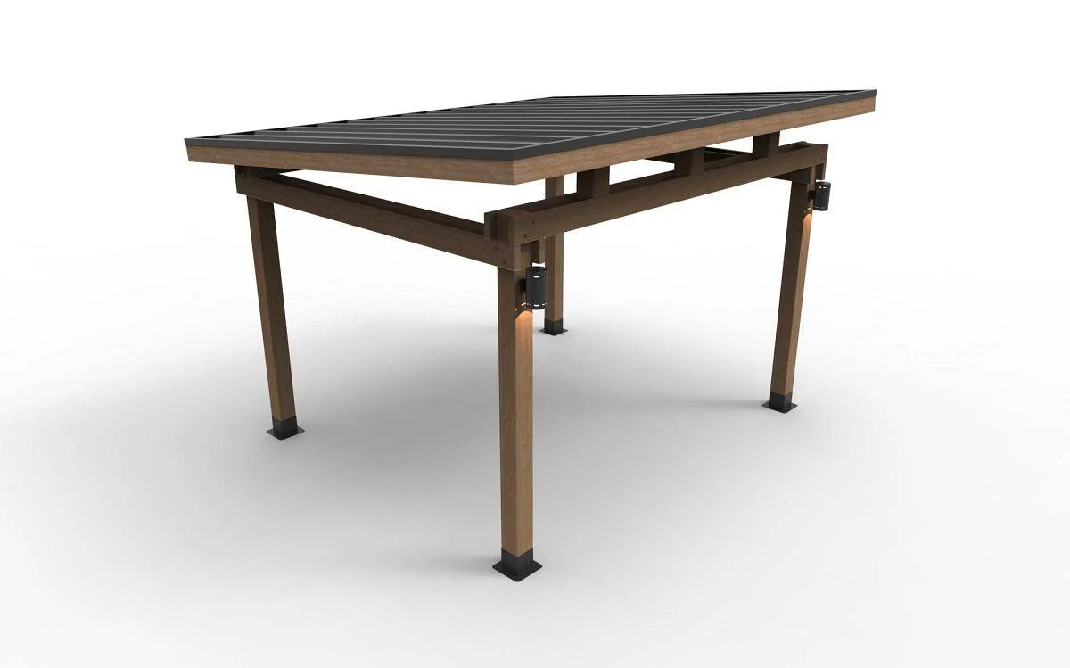 12'x14' Avery Hard Top Gazebo W/ Solar Lights - Image 3