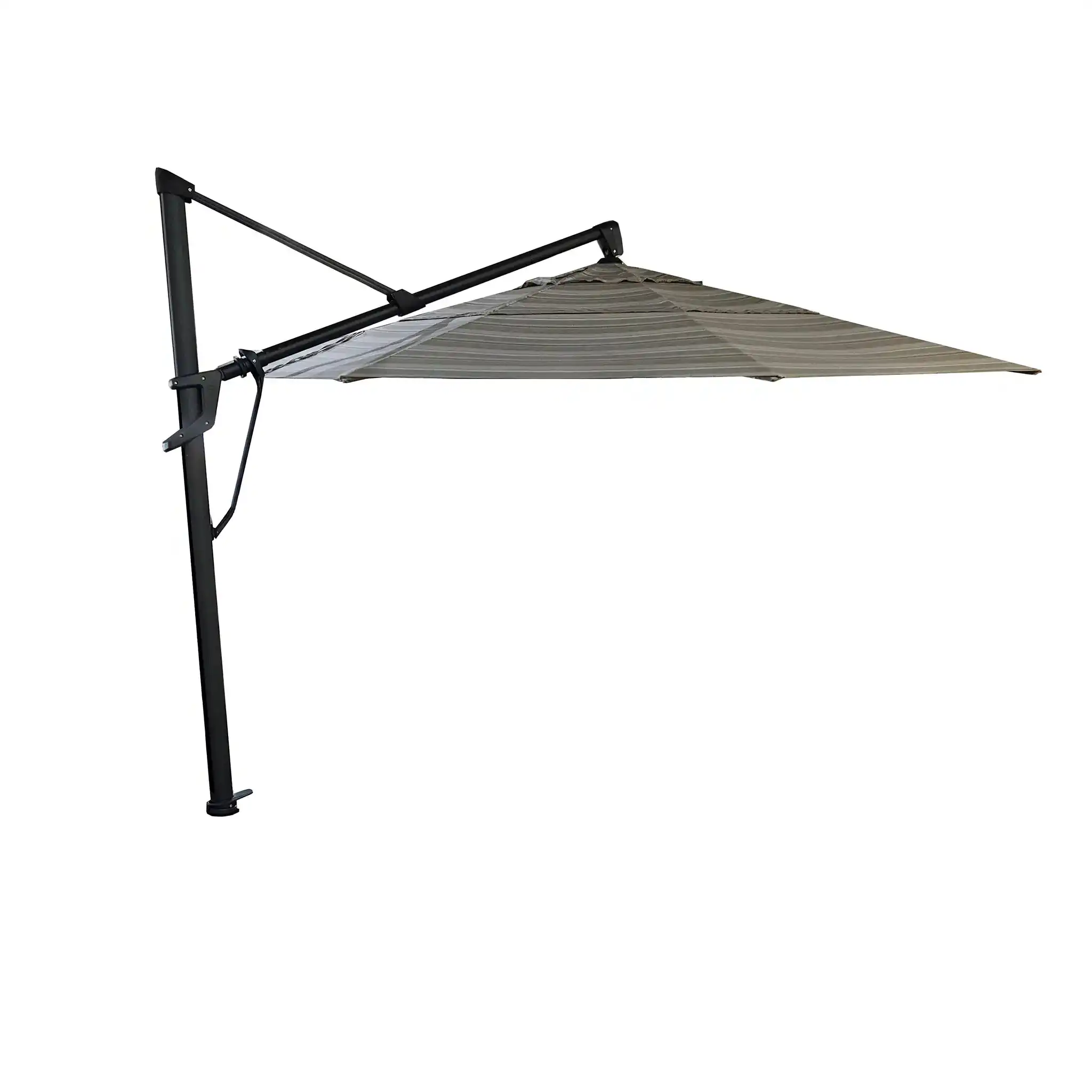 13' Designer Octagon AKZ+ Cantilever Umbrella - Trusted Fog Stripe - Image 6