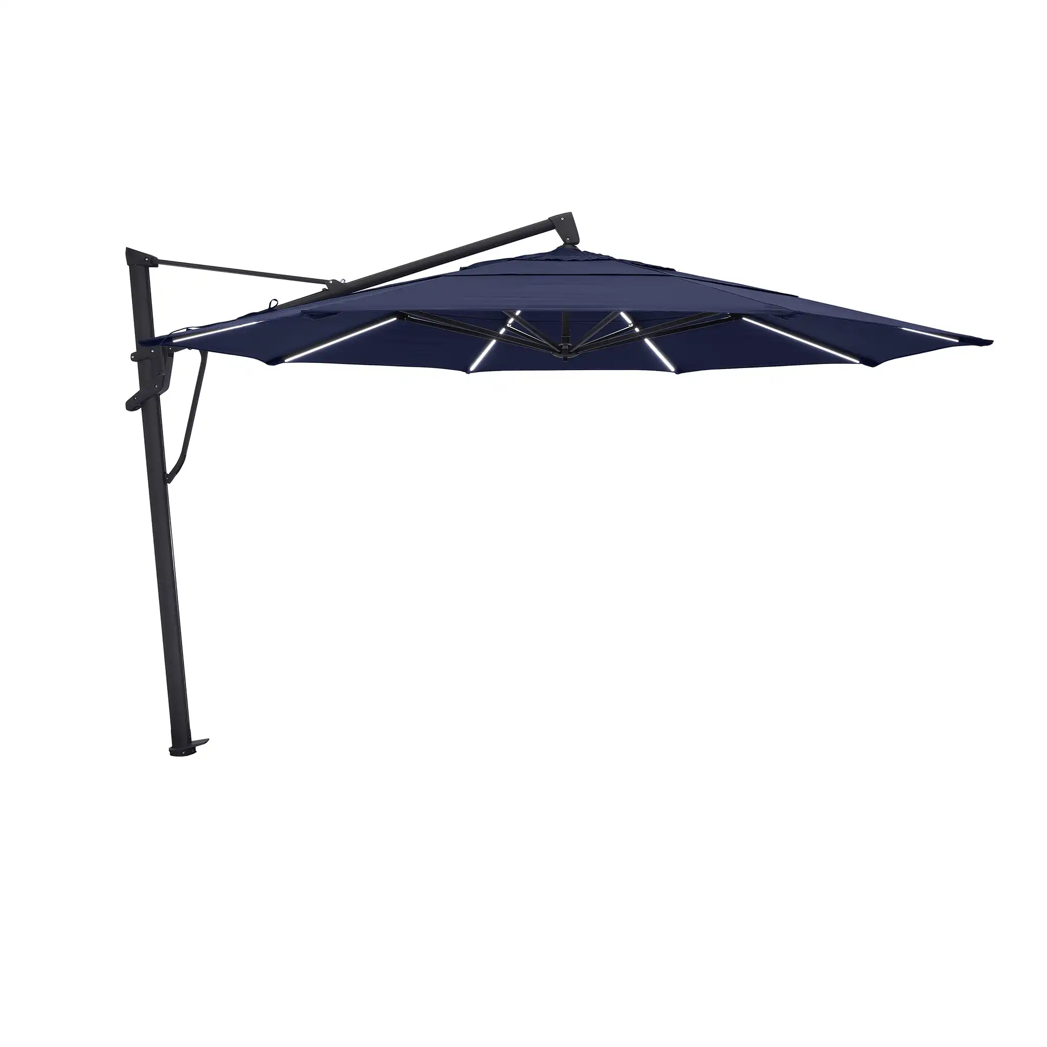 13' Designer Octagon AKZ+ Starlux Cantilever Umbrella - Indigo - Image 5