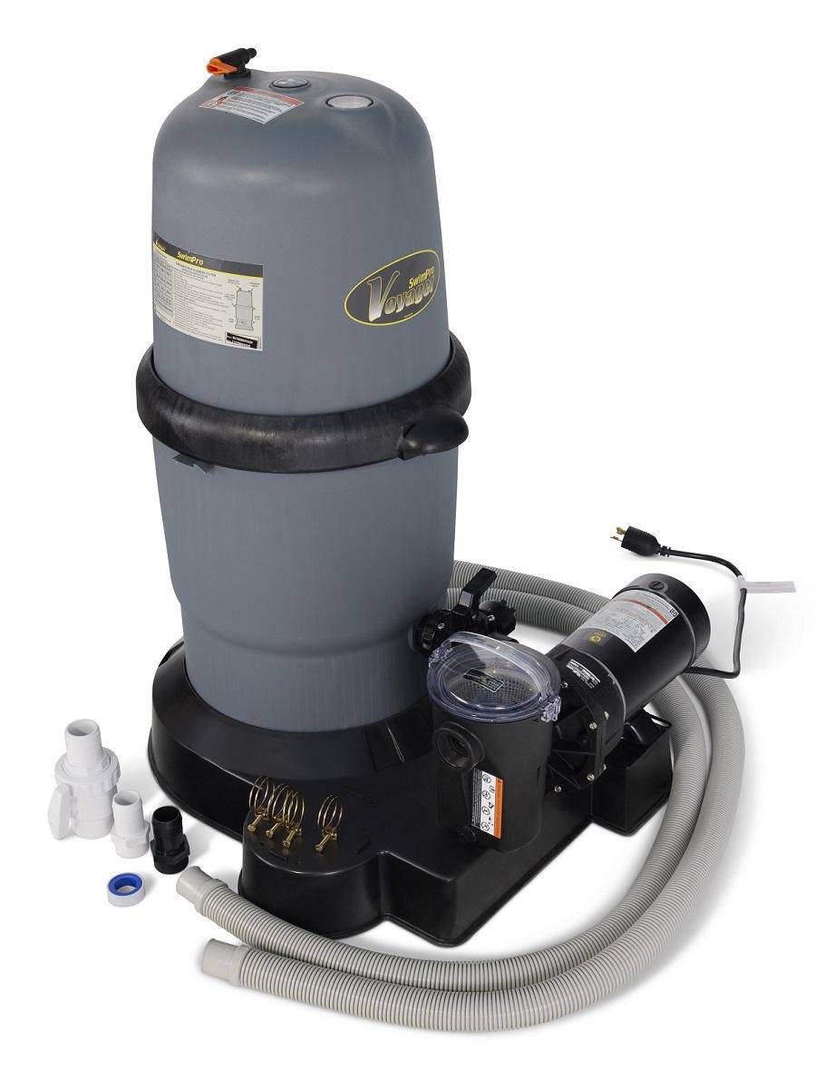 150 Swimpro 2HP Element System W/ Twist Lock Motor, Tank, Base, Cartridge, Fittings, & Hoses - Image 3