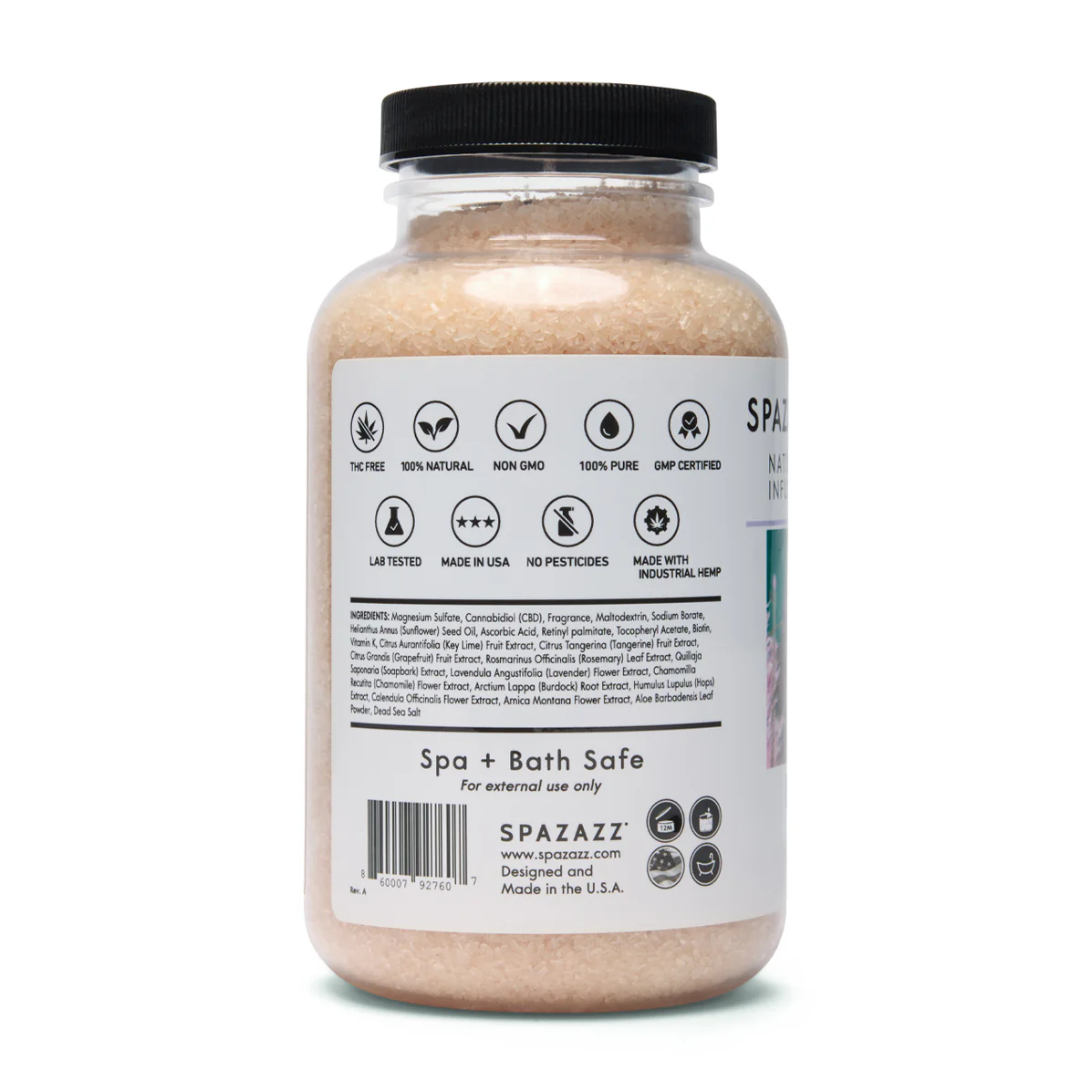 19 oz. Of Spazazz CBD Infused Herb Ease Crystals - Image 3