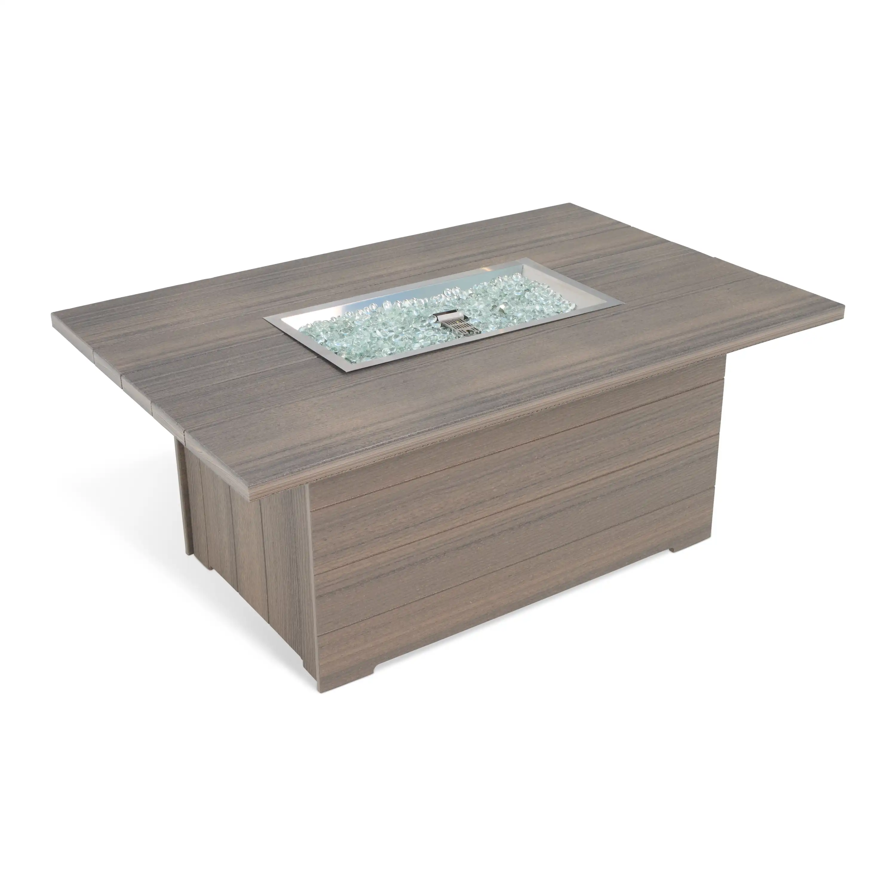 35"x53" Heathered Smoke Aura Fire Table W/ Wind Guard - Image 10