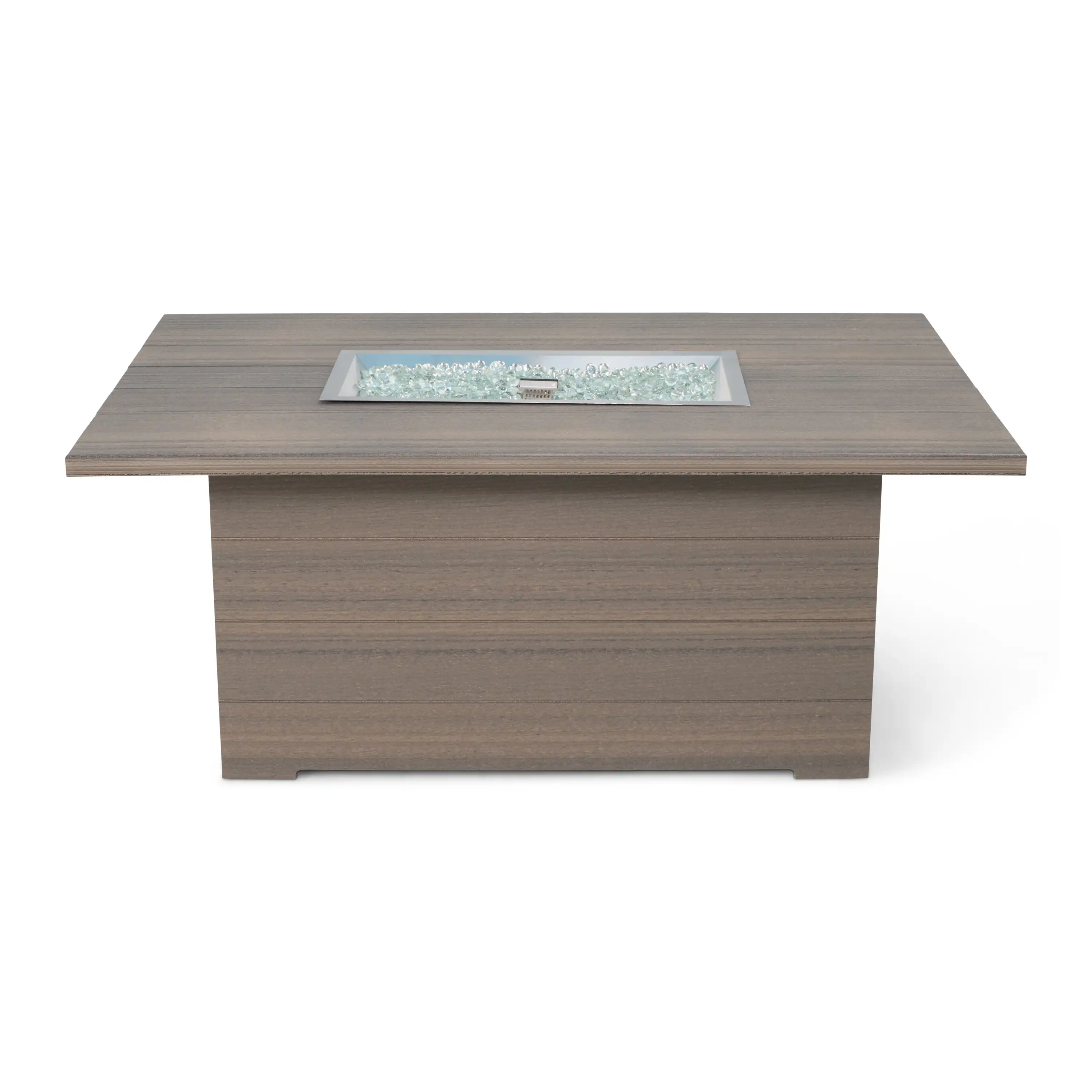 35"x53" Heathered Smoke Aura Fire Table W/ Wind Guard - Image 8