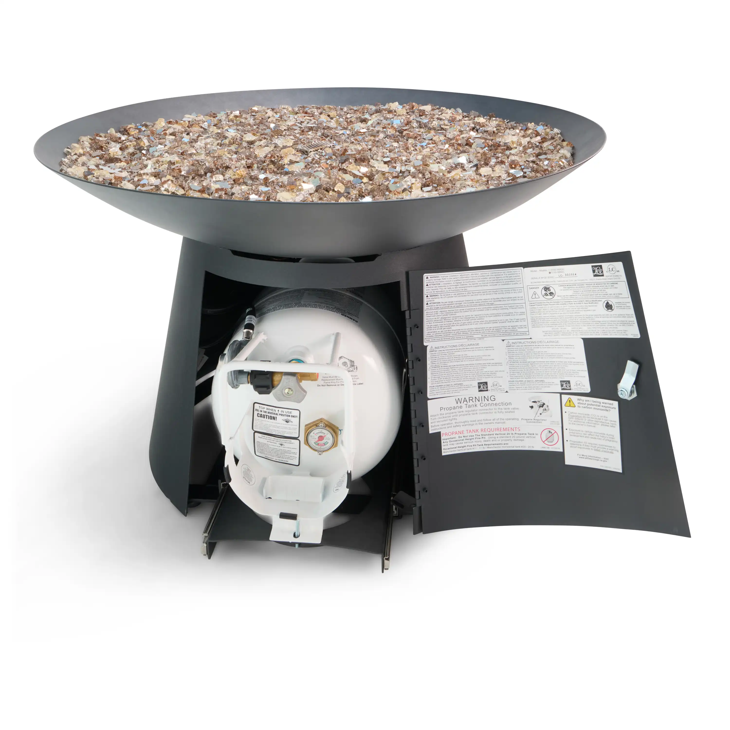 36" Basso Chat Steel Fire Table - Image 12
