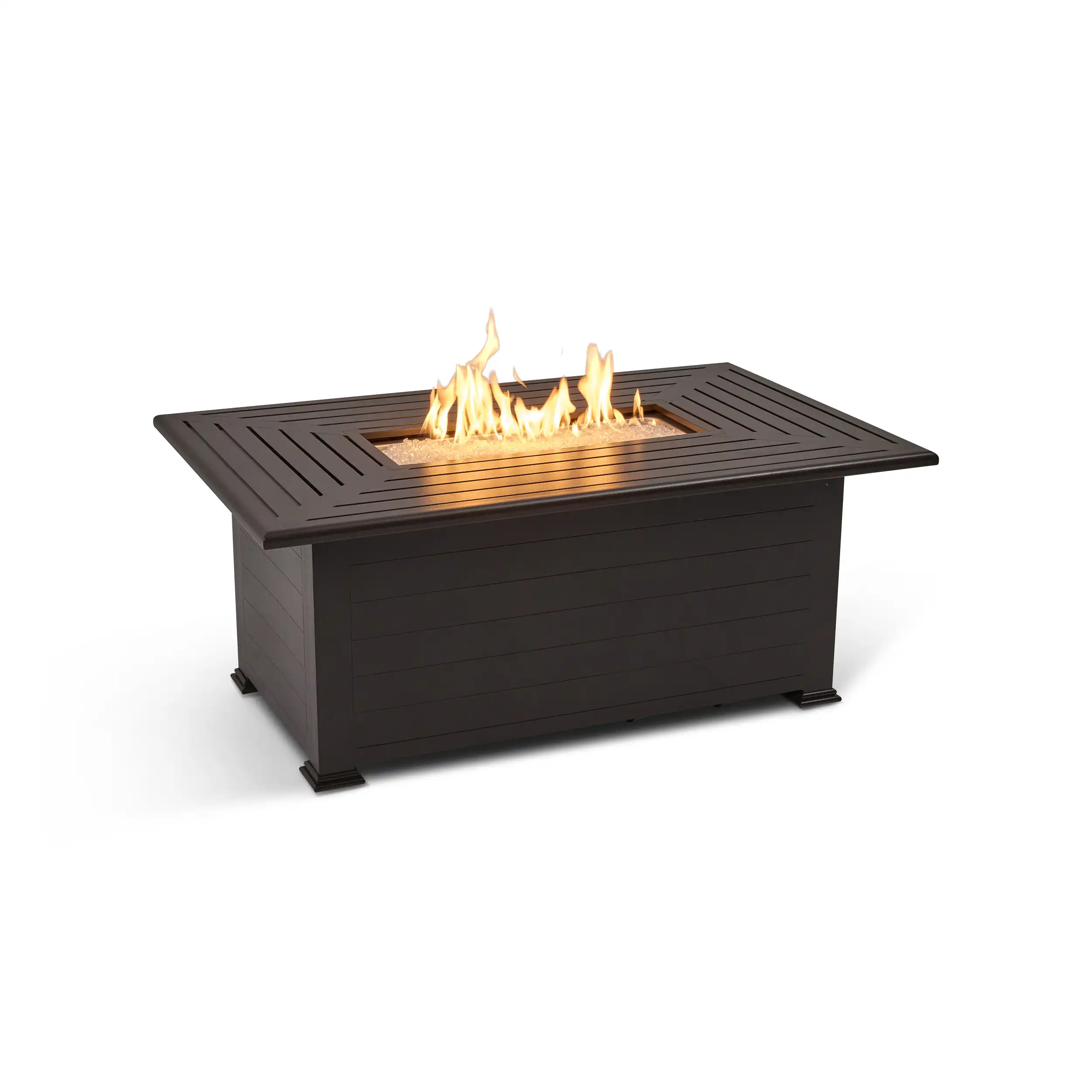 36"x58" Farnham Brown Fire Table W/ Lid - Image 2