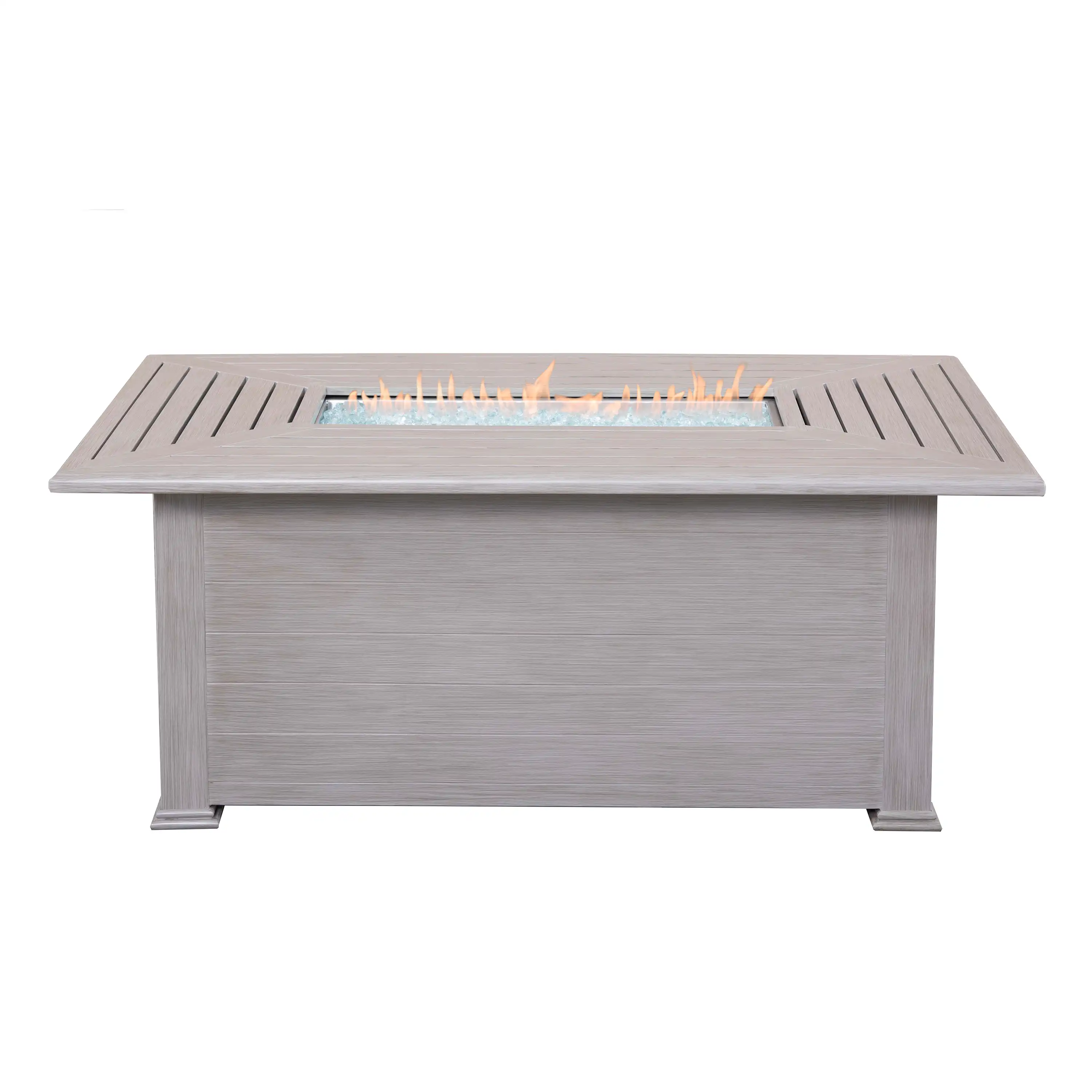 36"x58" Farnham Driftwood Fire Table W/ Lid - Image 2