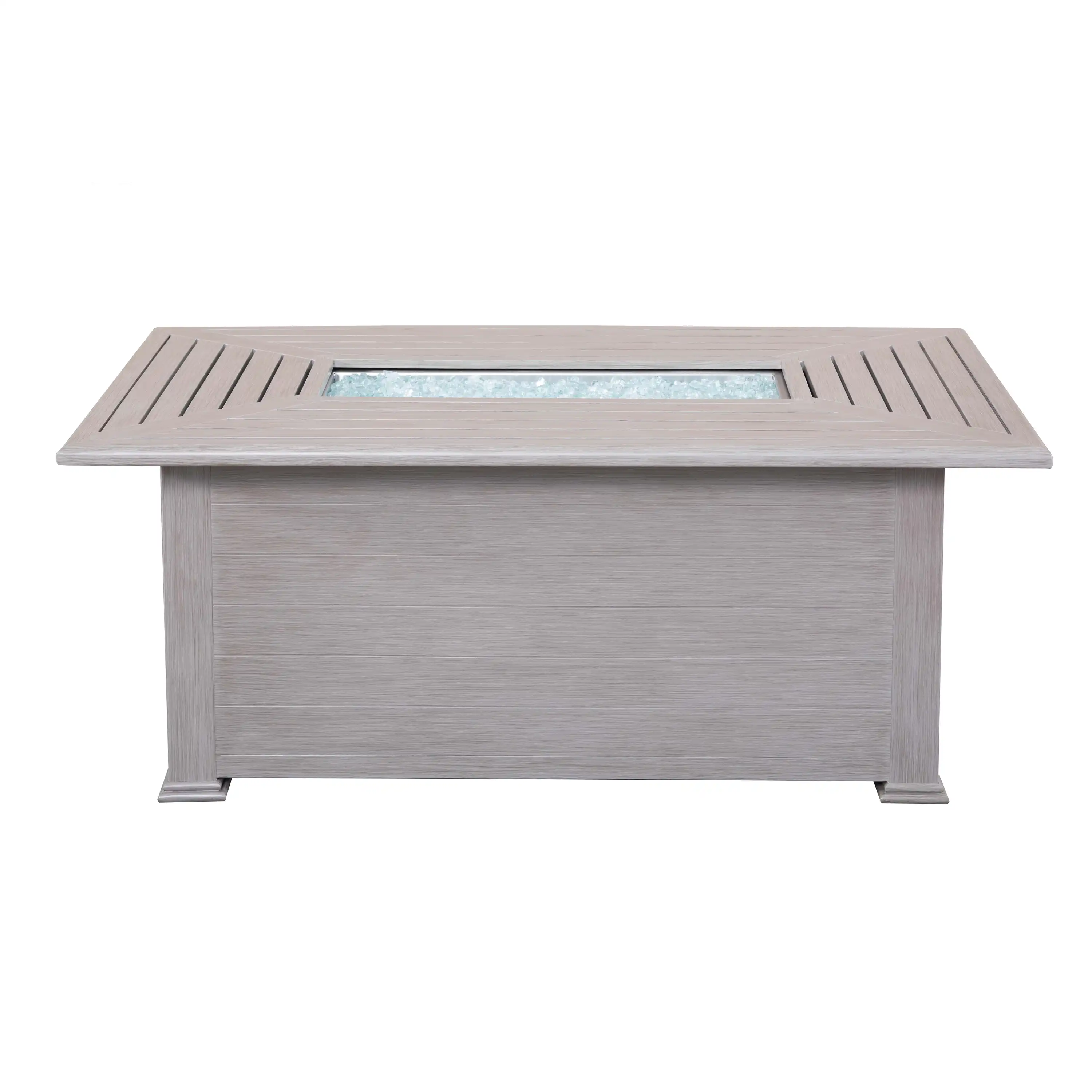 36"x58" Farnham Driftwood Fire Table W/ Lid - Image 4