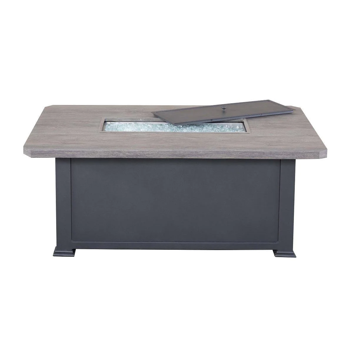 36"x58" Graphite Erie Etch Fire Table W/ Lid - Image 4