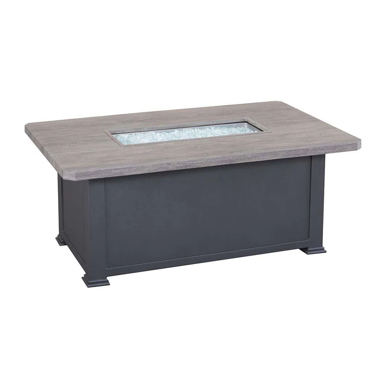 36"x58" Graphite Erie Etch Fire Table W/ Lid - Image 7