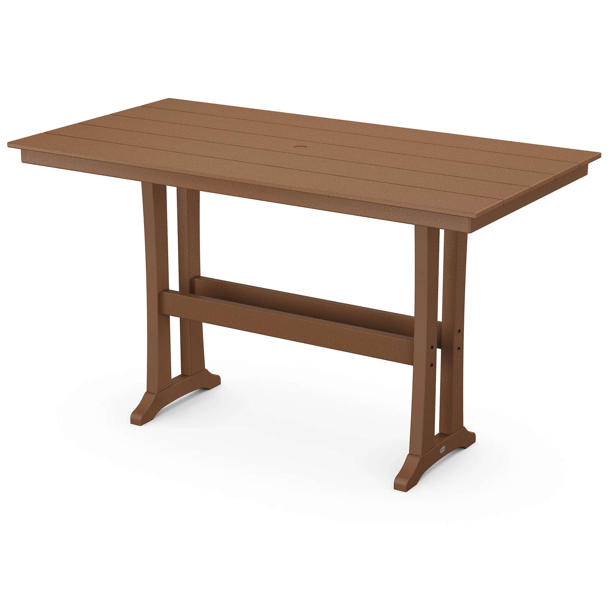 37"x72" Farmhouse Trestle Bar Table - Image 5