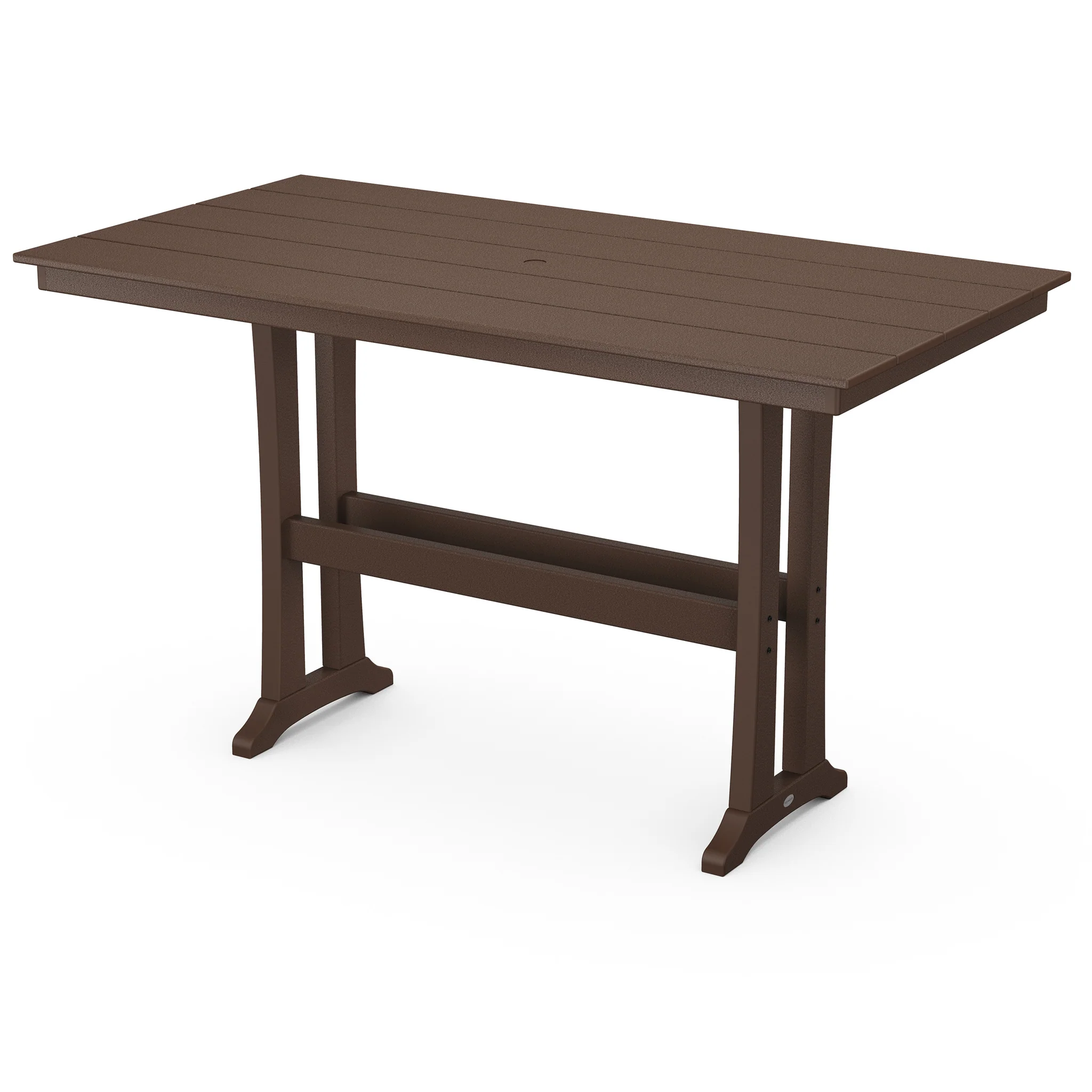 37"x72" Farmhouse Trestle Bar Table - Image 6
