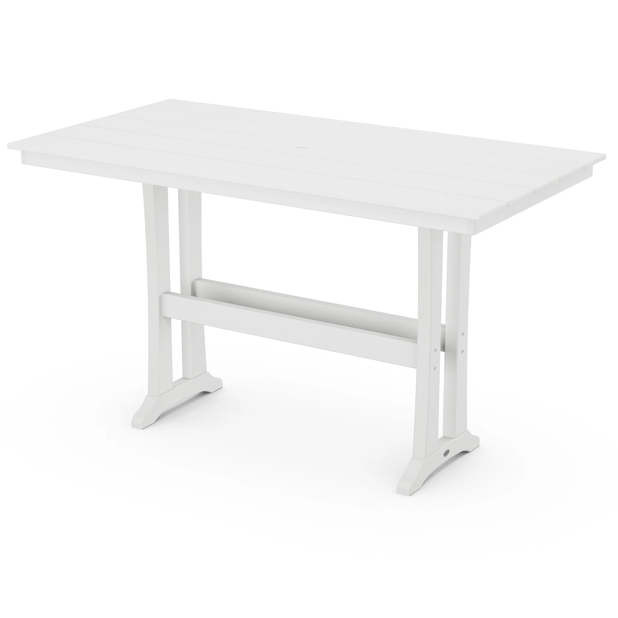 37"x72" Farmhouse Trestle Bar Table - Image 7