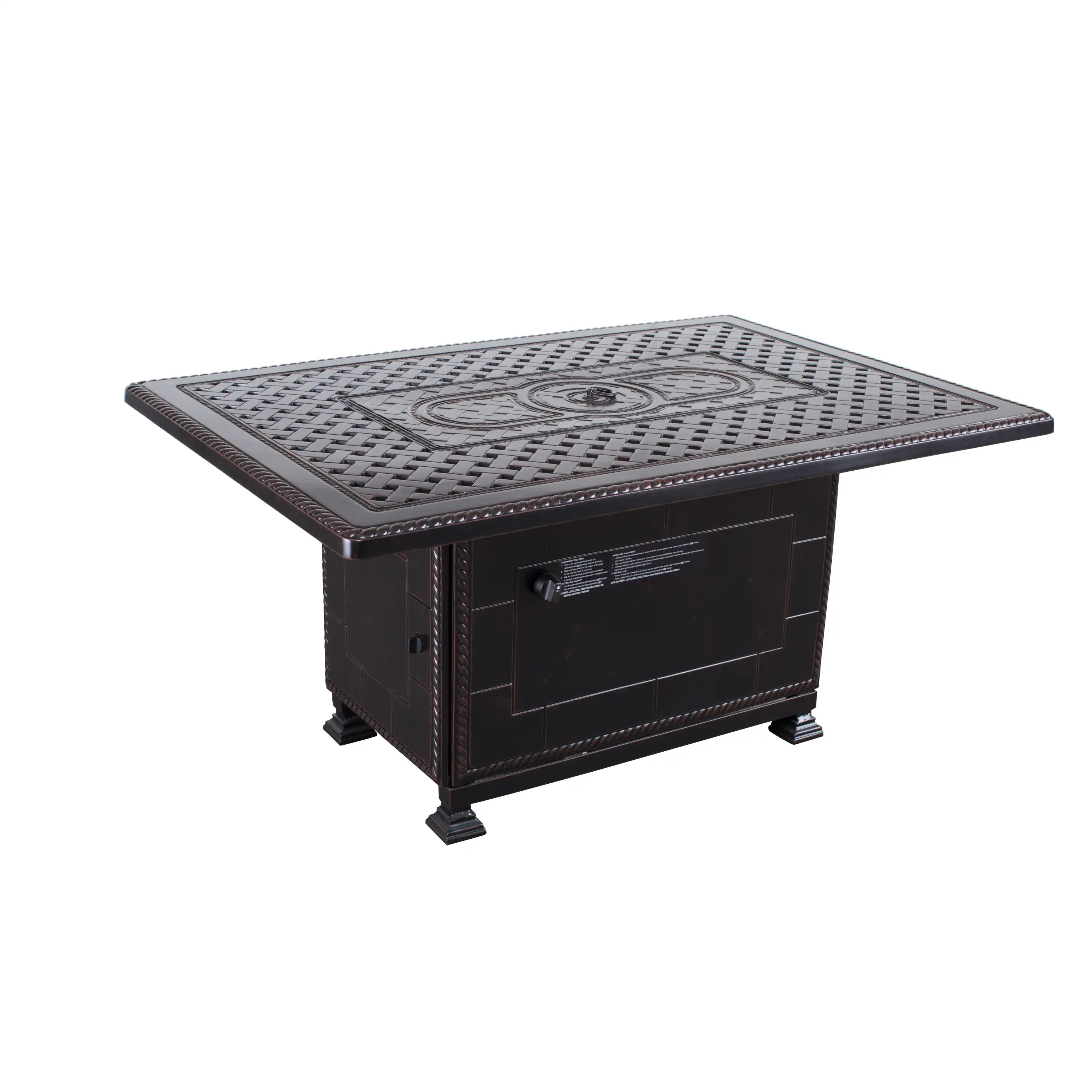 38"x56" Grand Terrace Fire Table W/ Lid - Image 5