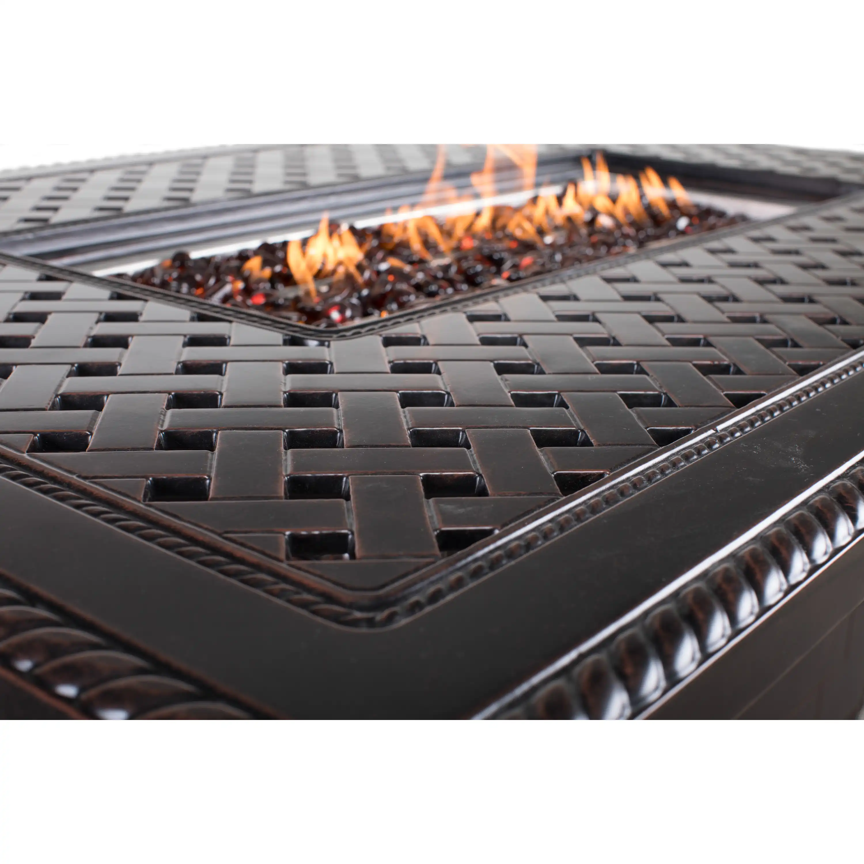 38"x56" Grand Terrace Fire Table W/ Lid - Image 7