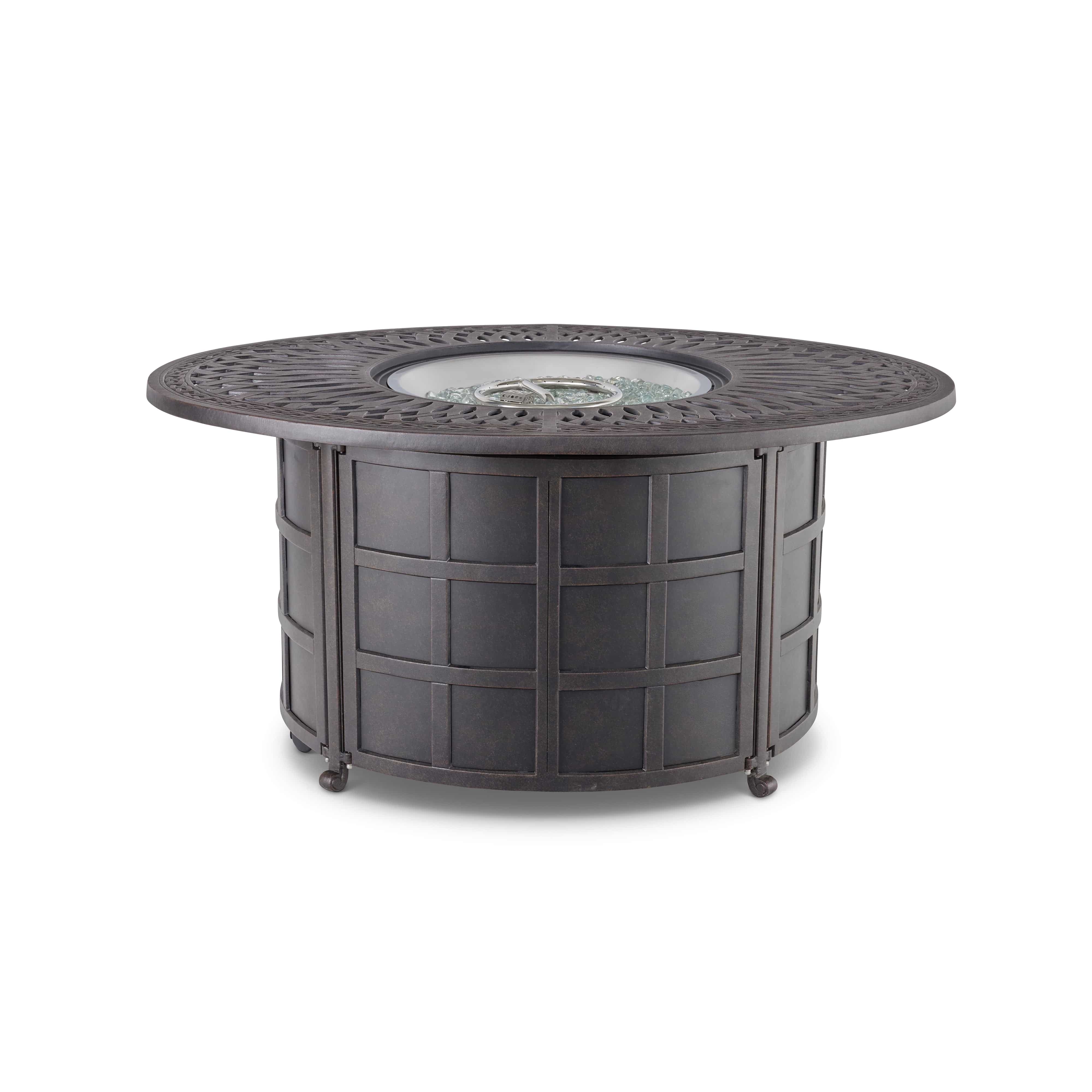 39"x52" Mayfair Oval Fire Table W/ Lid - Image 3