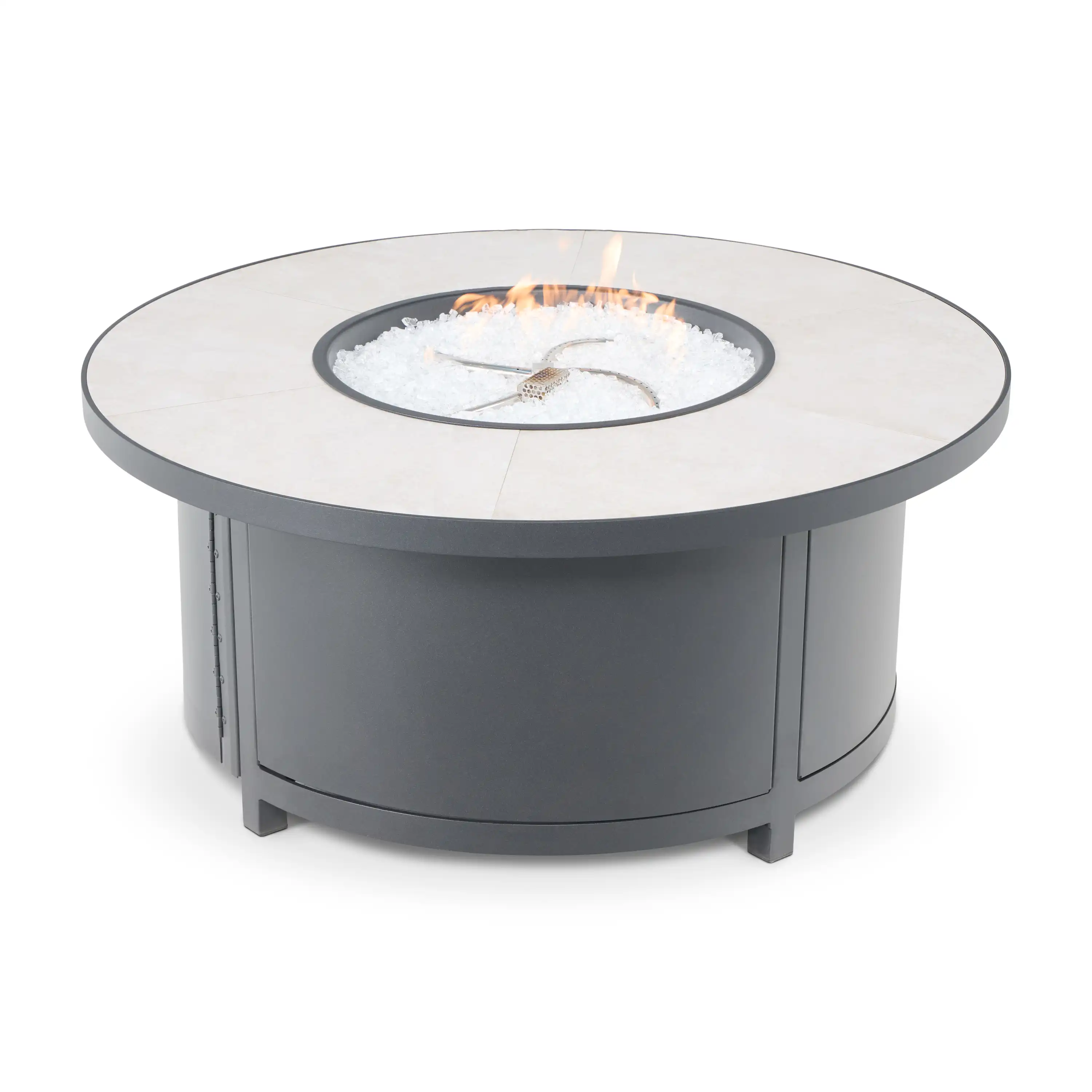 42" Capri Summit Grey Fire Table W/ Lid - Image 3
