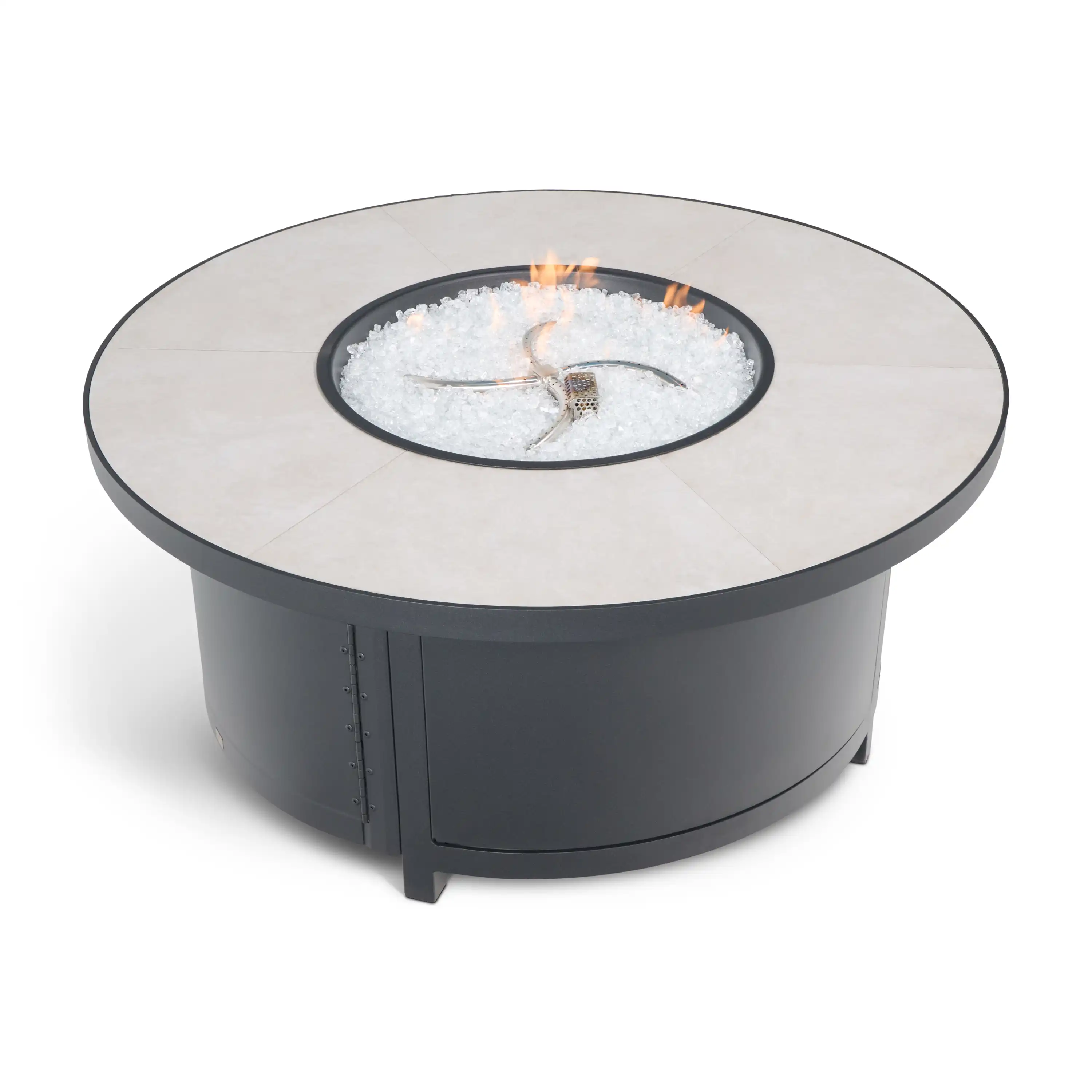 42" Capri Summit Grey Fire Table W/ Lid - Image 4