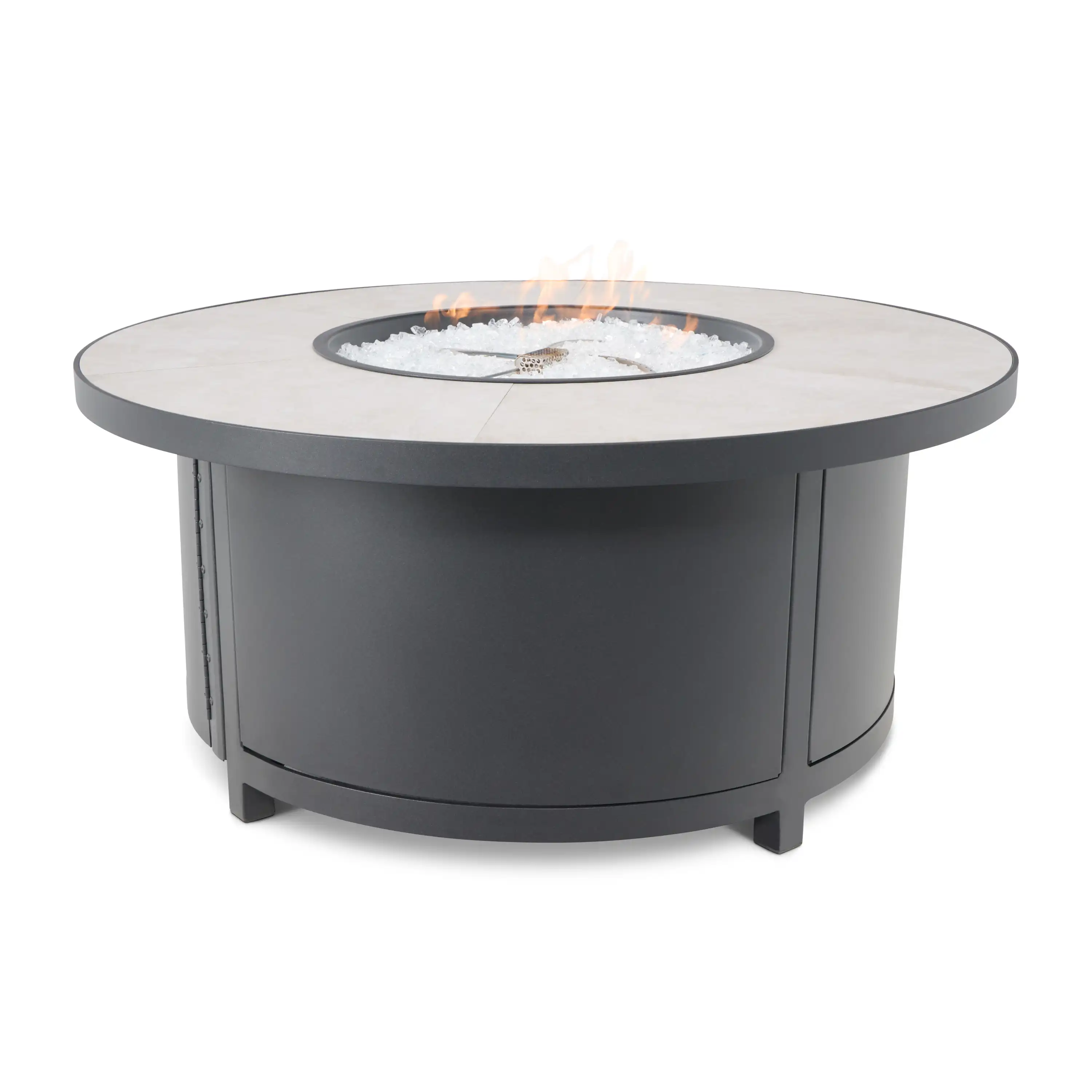 42" Capri Summit Grey Fire Table W/ Lid - Image 5