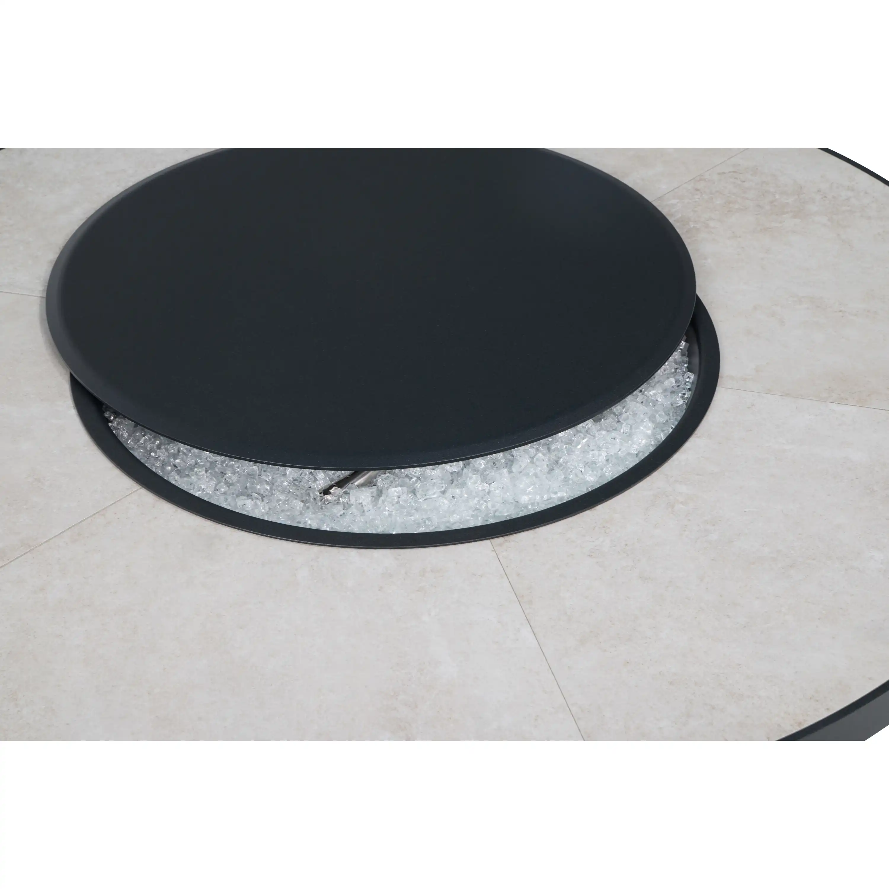 42" Capri Summit Grey Fire Table W/ Lid - Image 8