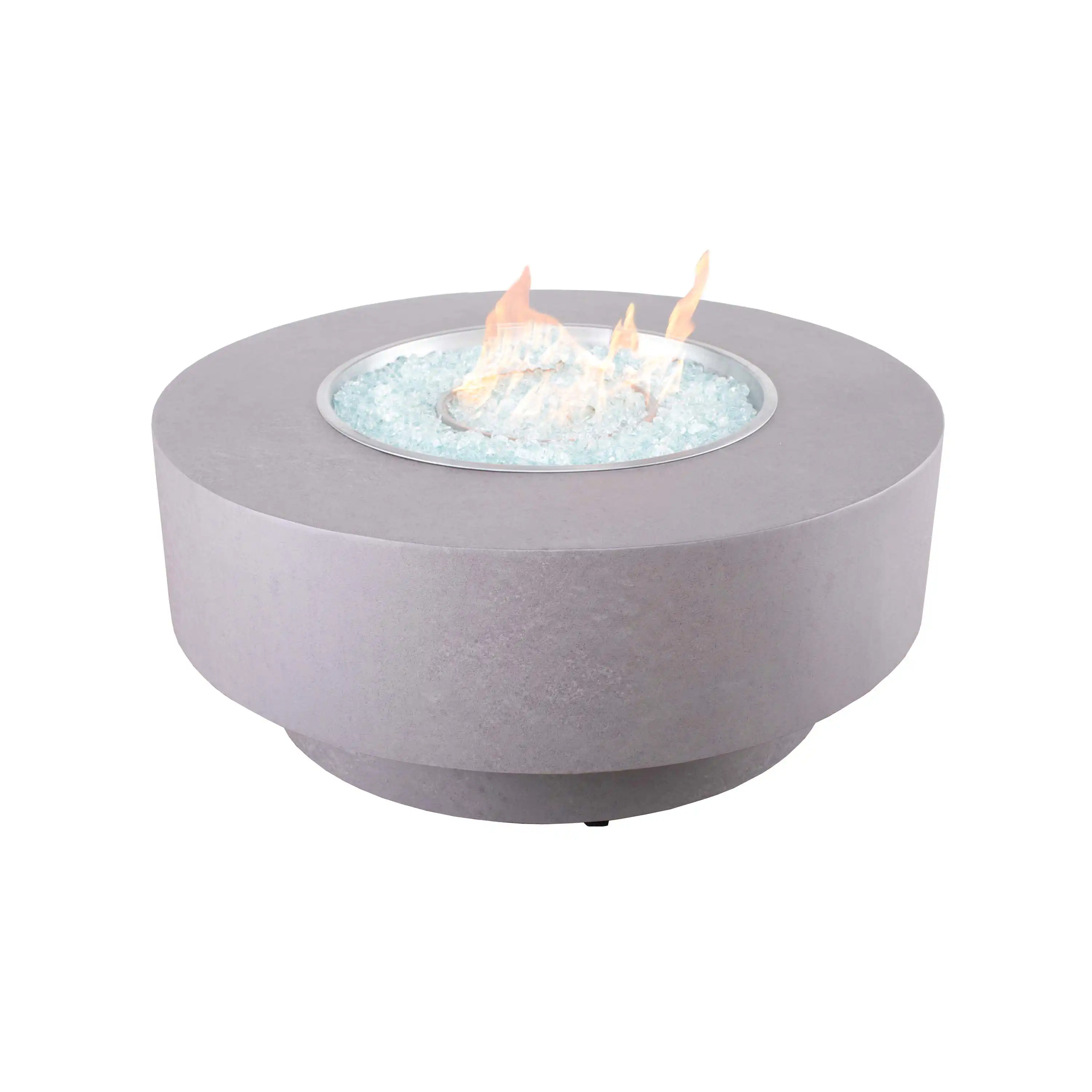 42" Faux Concrete Fire Table W/ Lid - Image 2