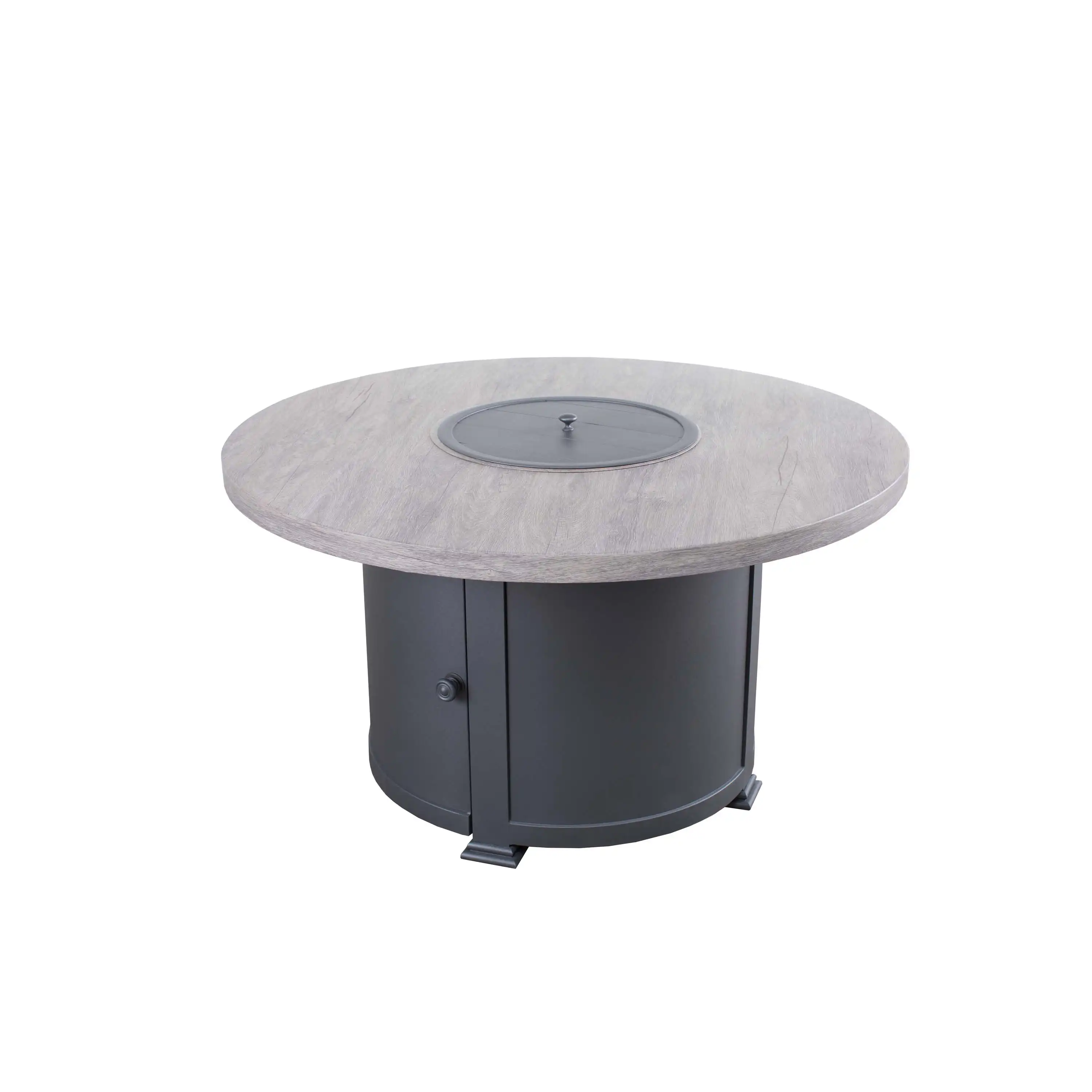 42" Grey Erie Etch Fire Table W/ Lid - Image 5
