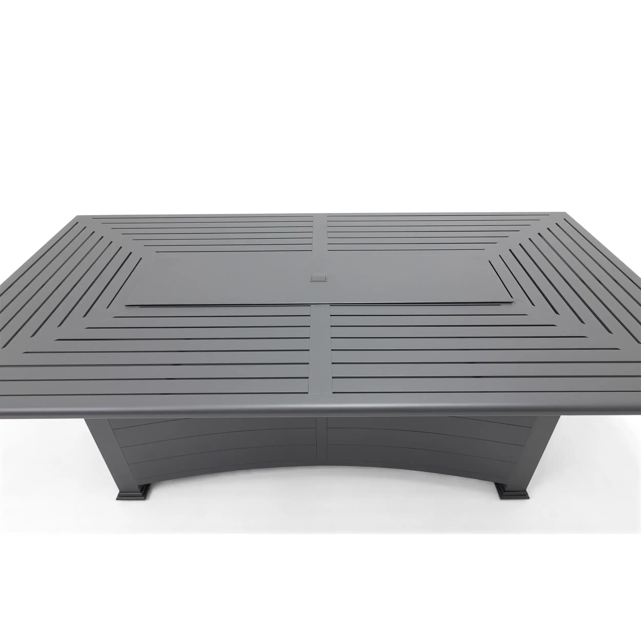 44"x84" Farnham Graphite Fire Dining Table W/ Lid - Image 14