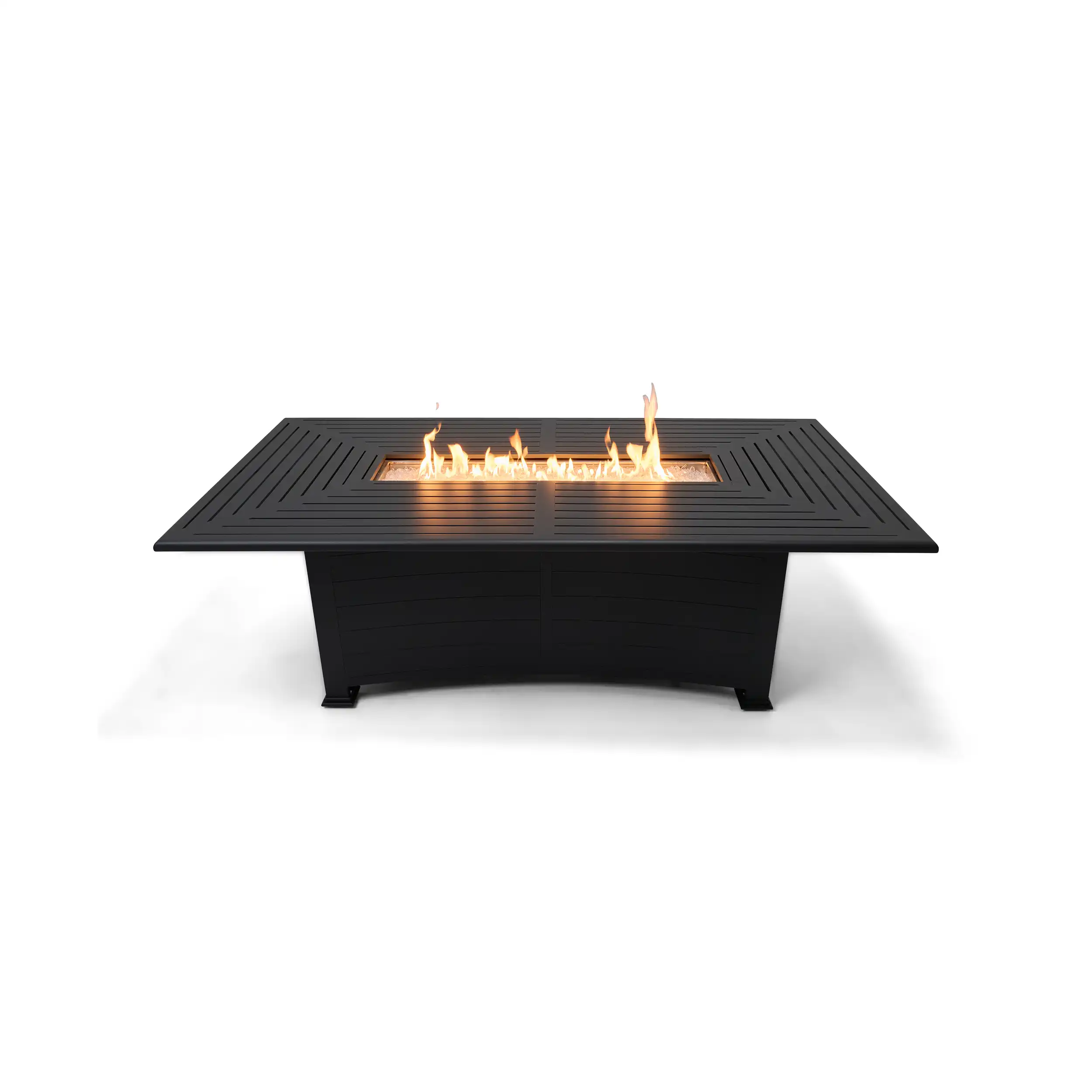 44"x84" Farnham Graphite Fire Dining Table W/ Lid - Image 4