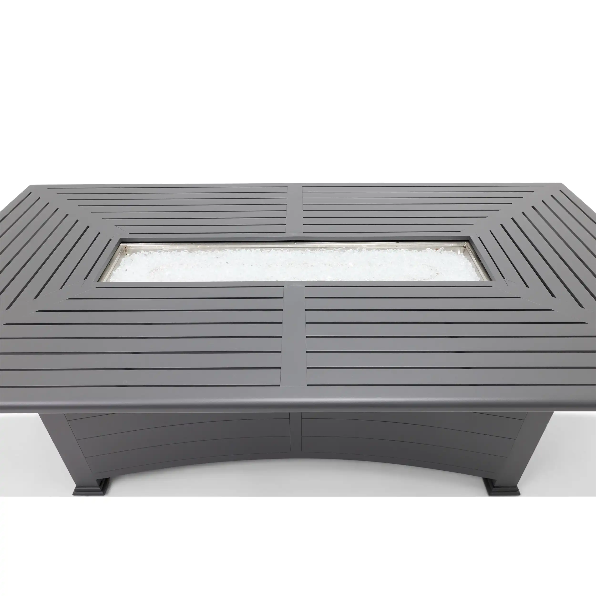 44"x84" Farnham Graphite Fire Dining Table W/ Lid - Image 9