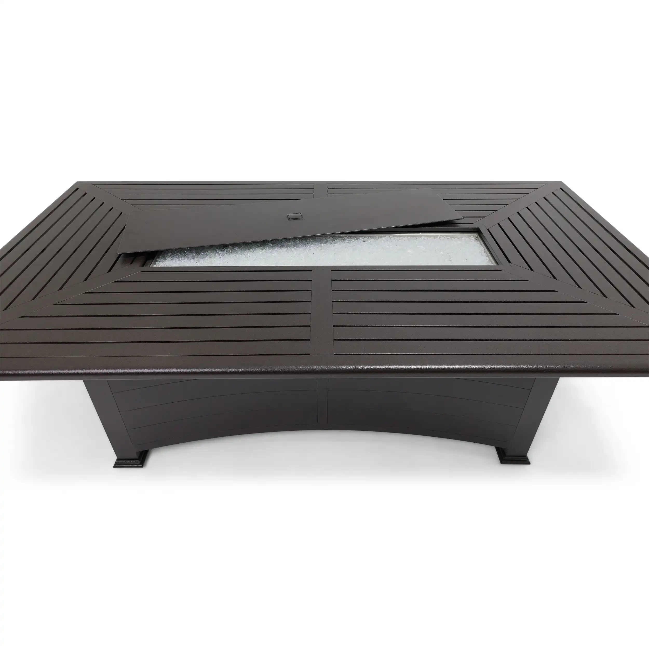 44"x84" Farnham Scoria Fire Dining Table W/ Lid - Image 11
