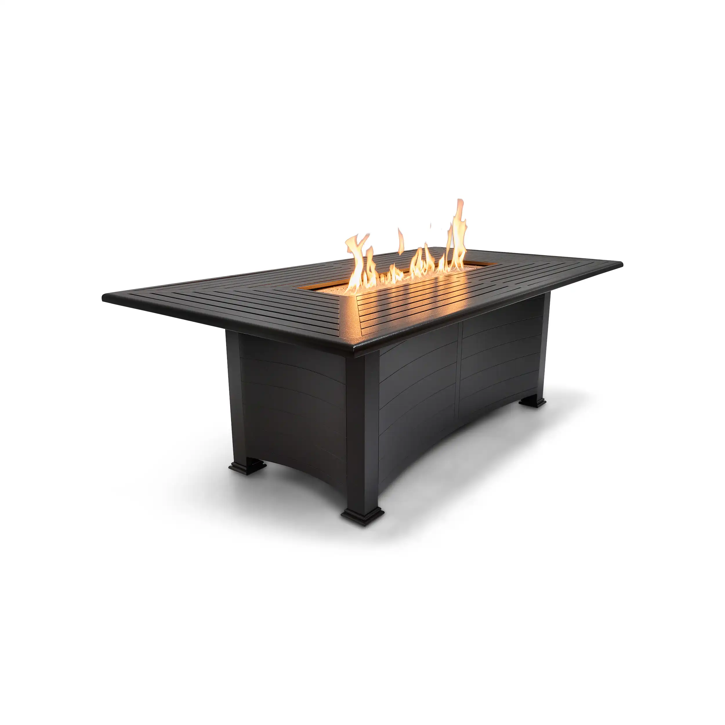 44"x84" Farnham Scoria Fire Dining Table W/ Lid - Image 3