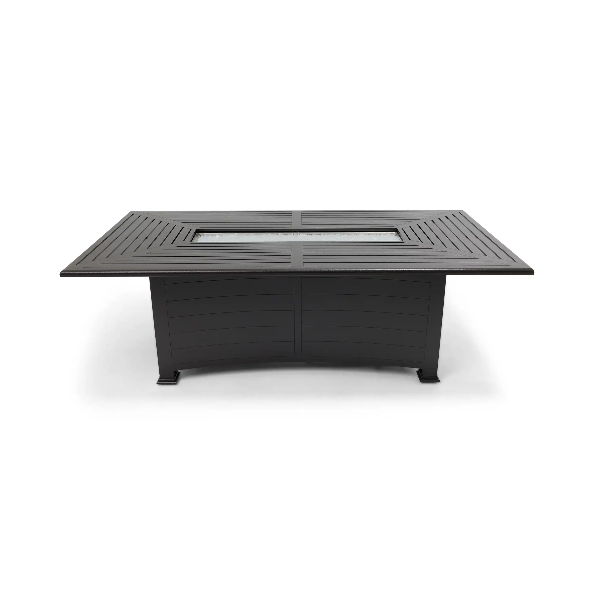 44"x84" Farnham Scoria Fire Dining Table W/ Lid - Image 9