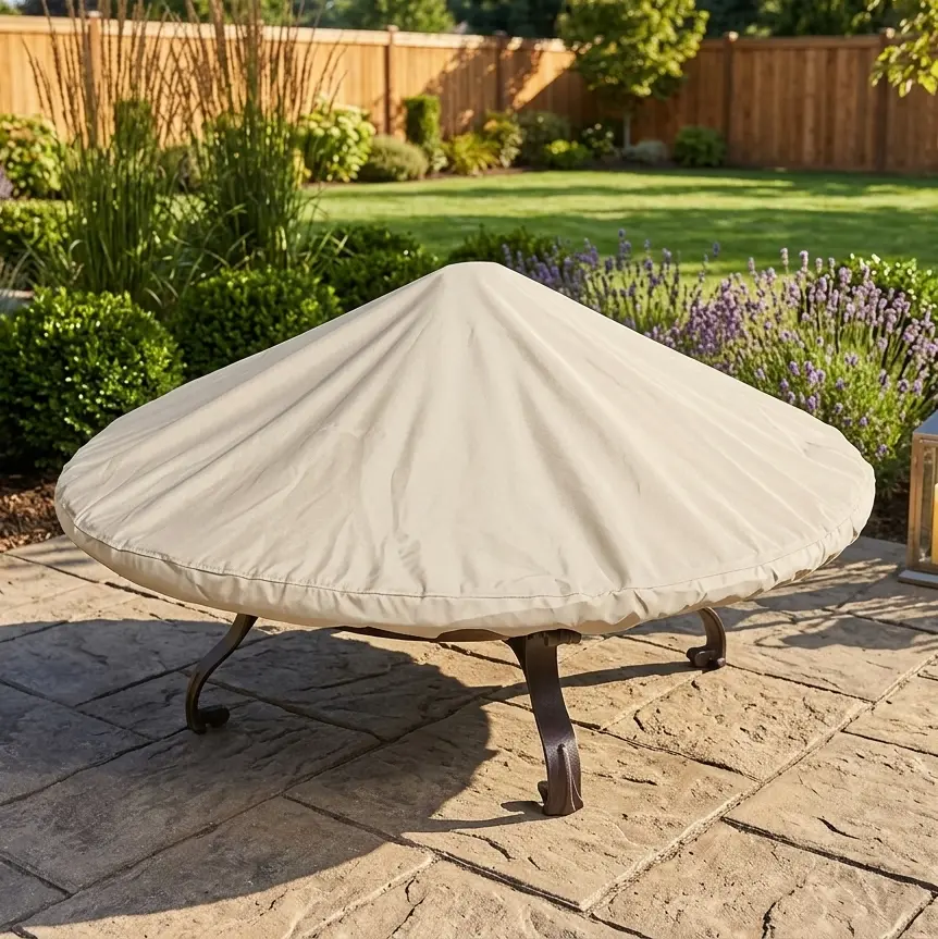 48"-54" Round Elastic Fire Pit Cover