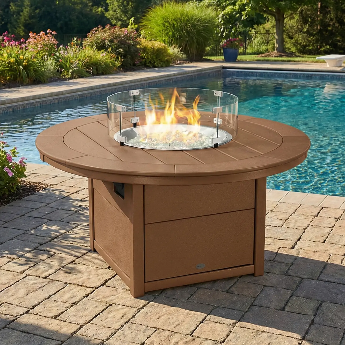 48" Round Fire Pit Table
