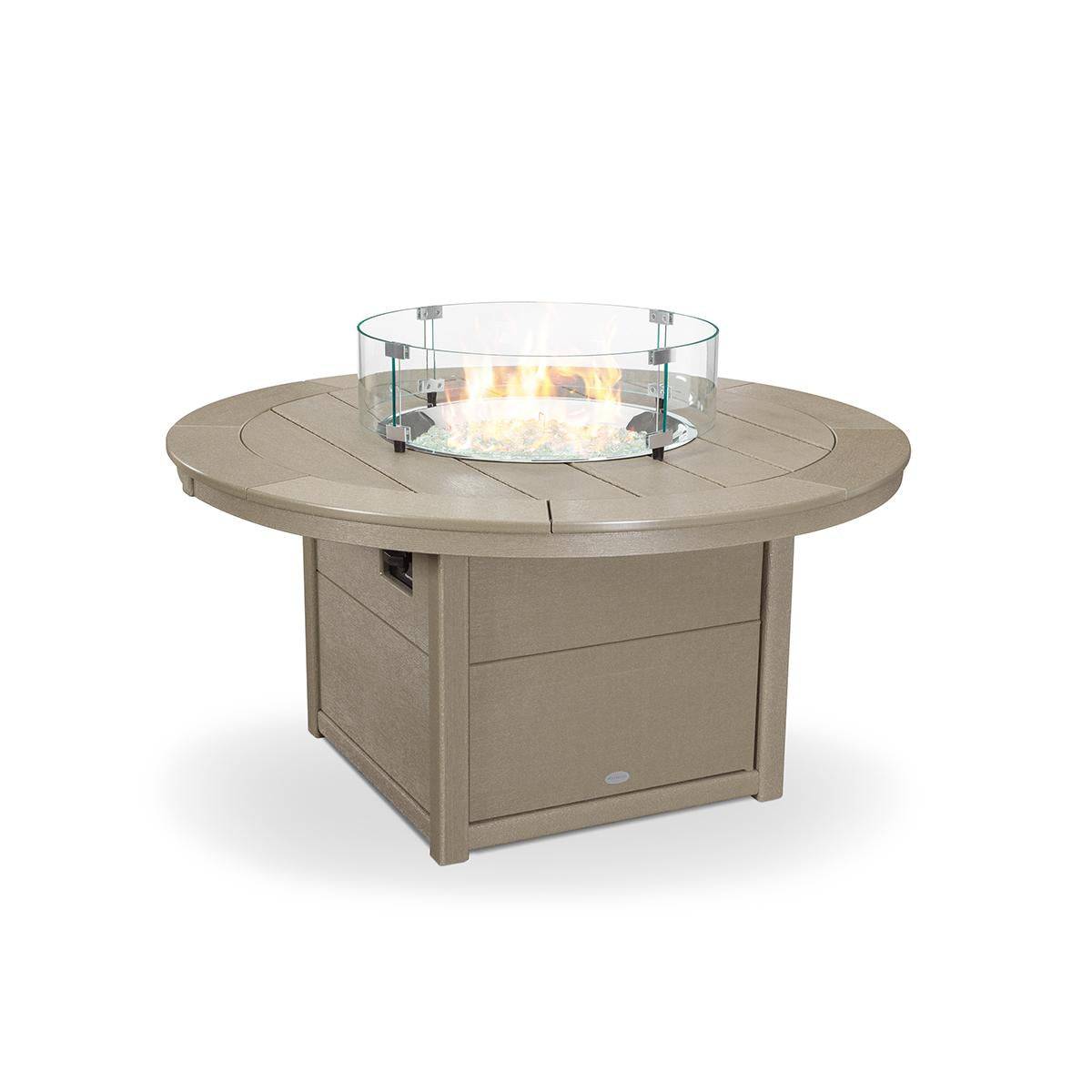 48" Round Fire Pit Table W/ Vintage Finish - Image 4