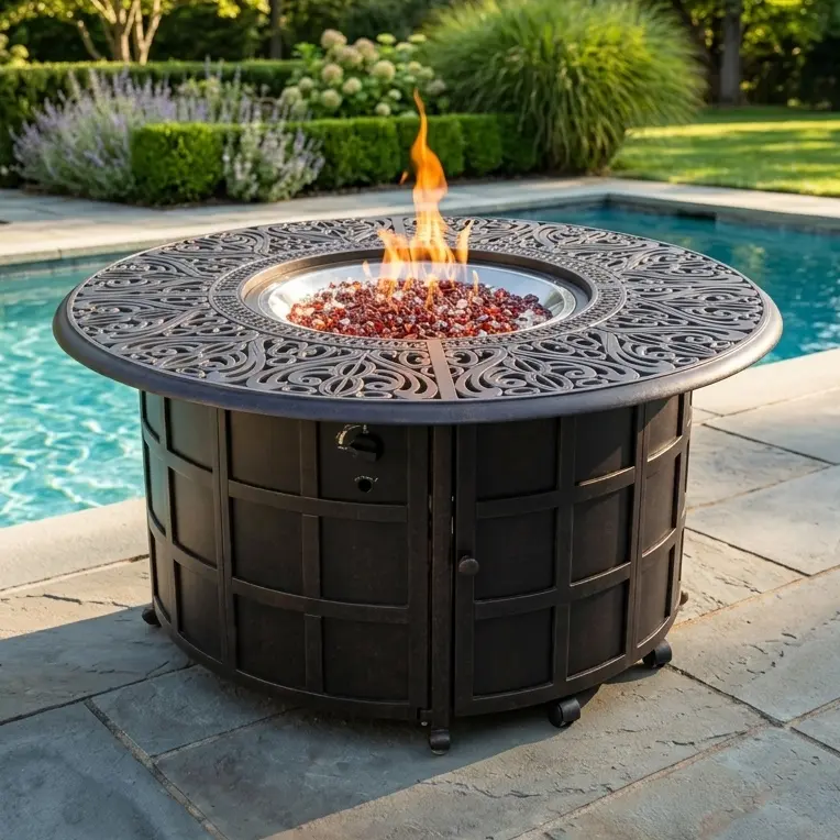 48" Tuscany Fire Table W/ Lid