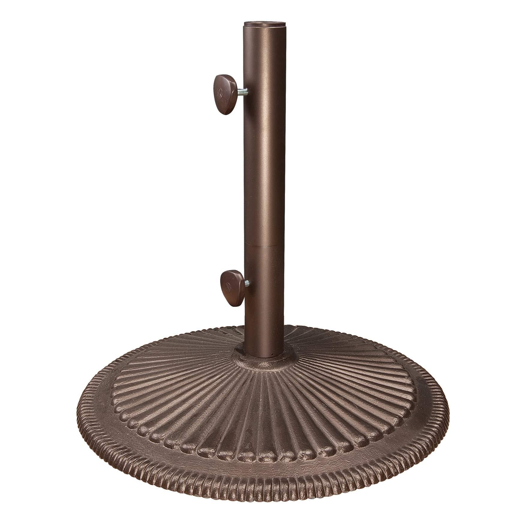 50 lbs. Classic Cast Iron Umbrella Base - Bronze - Image 2