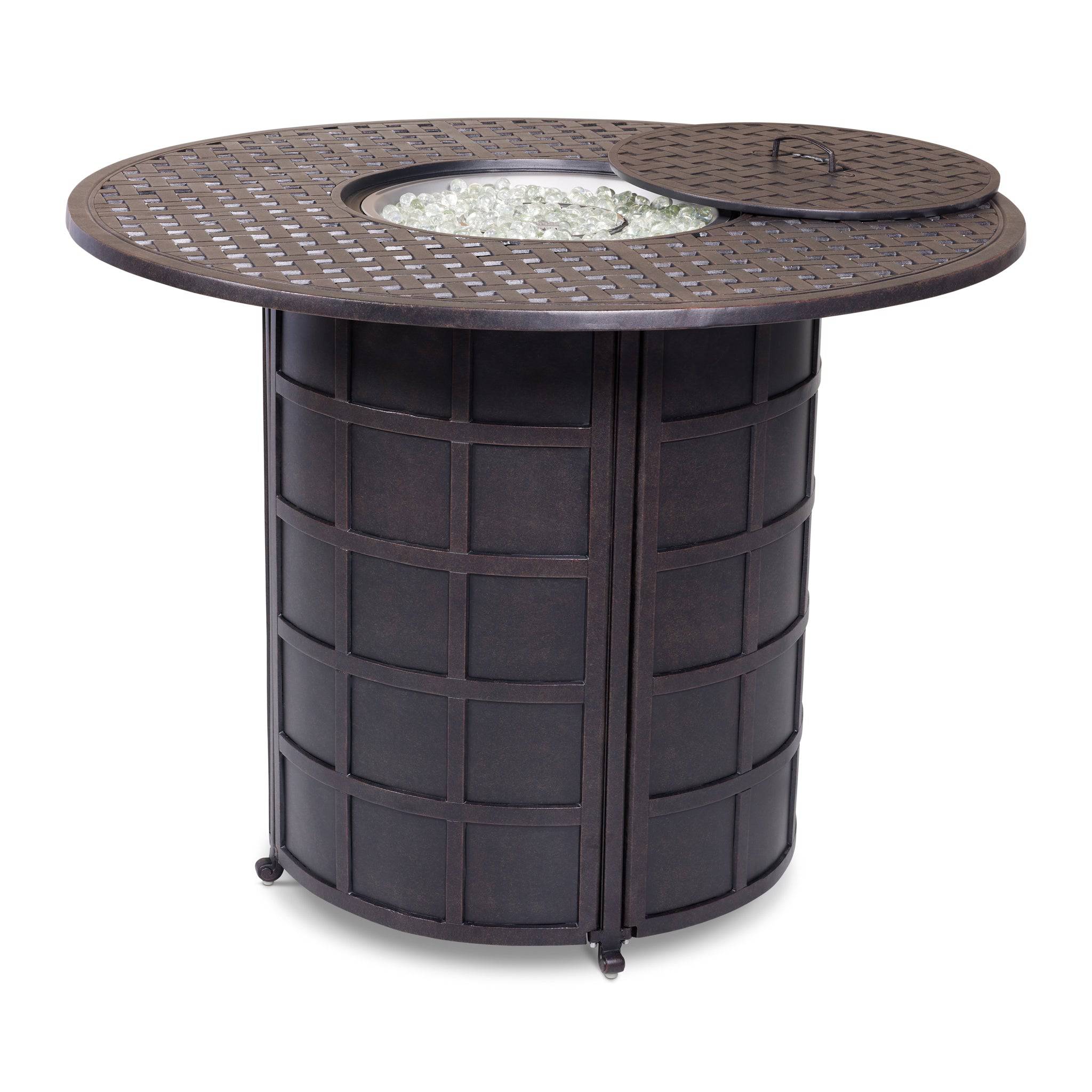 54" Newport Bar Height Fire Table W/ Lid - Image 2