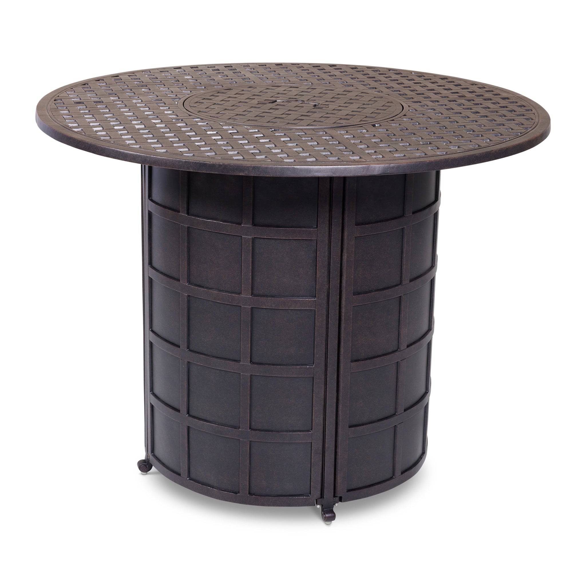 54" Newport Bar Height Fire Table W/ Lid - Image 3