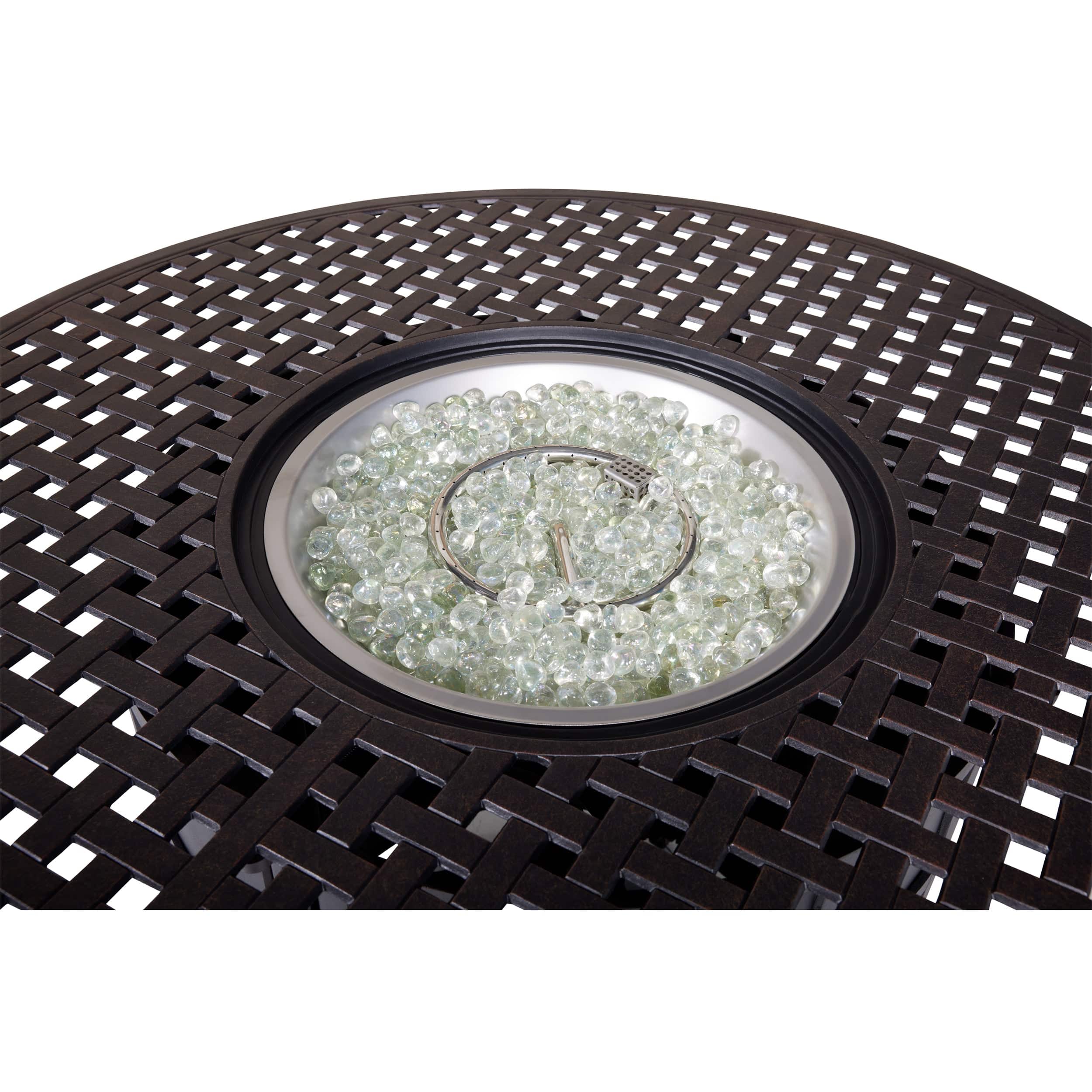 54" Newport Bar Height Fire Table W/ Lid - Image 6