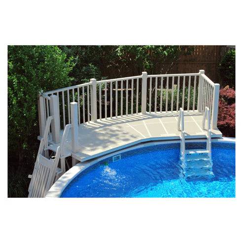 5'x13.5' Resin Fan Pool Deck